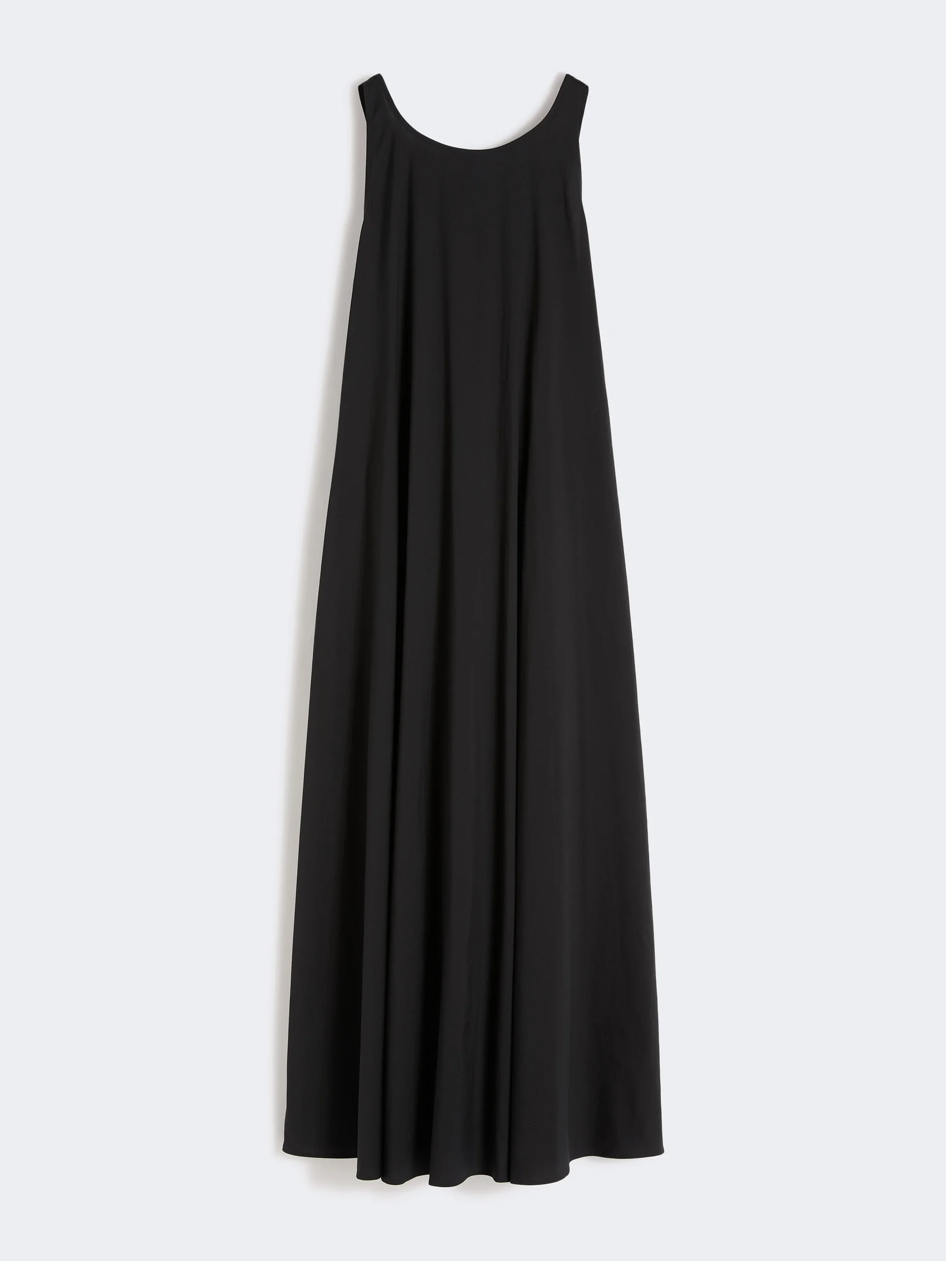 SETA Flared stretch poplin dress - BLACK - 1