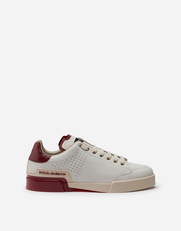 Calfskin nappa Portofino sneakers with painted sole - 1