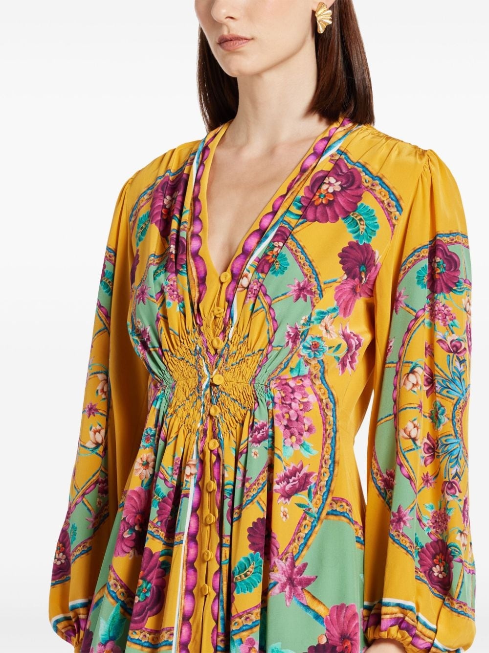 floral print maxi dress - 5