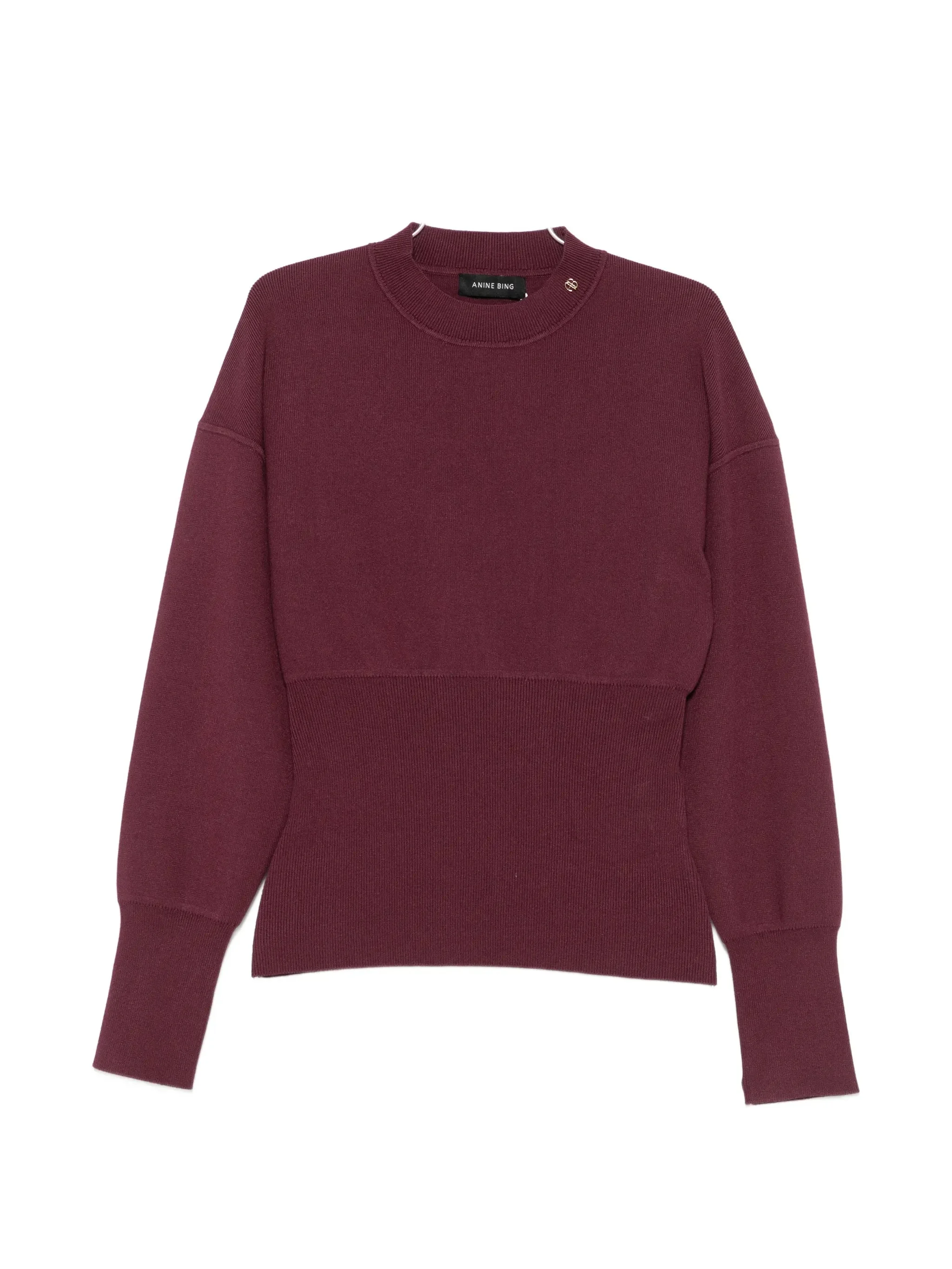Anine Bing Panelled Mock-neck Sweater - 1