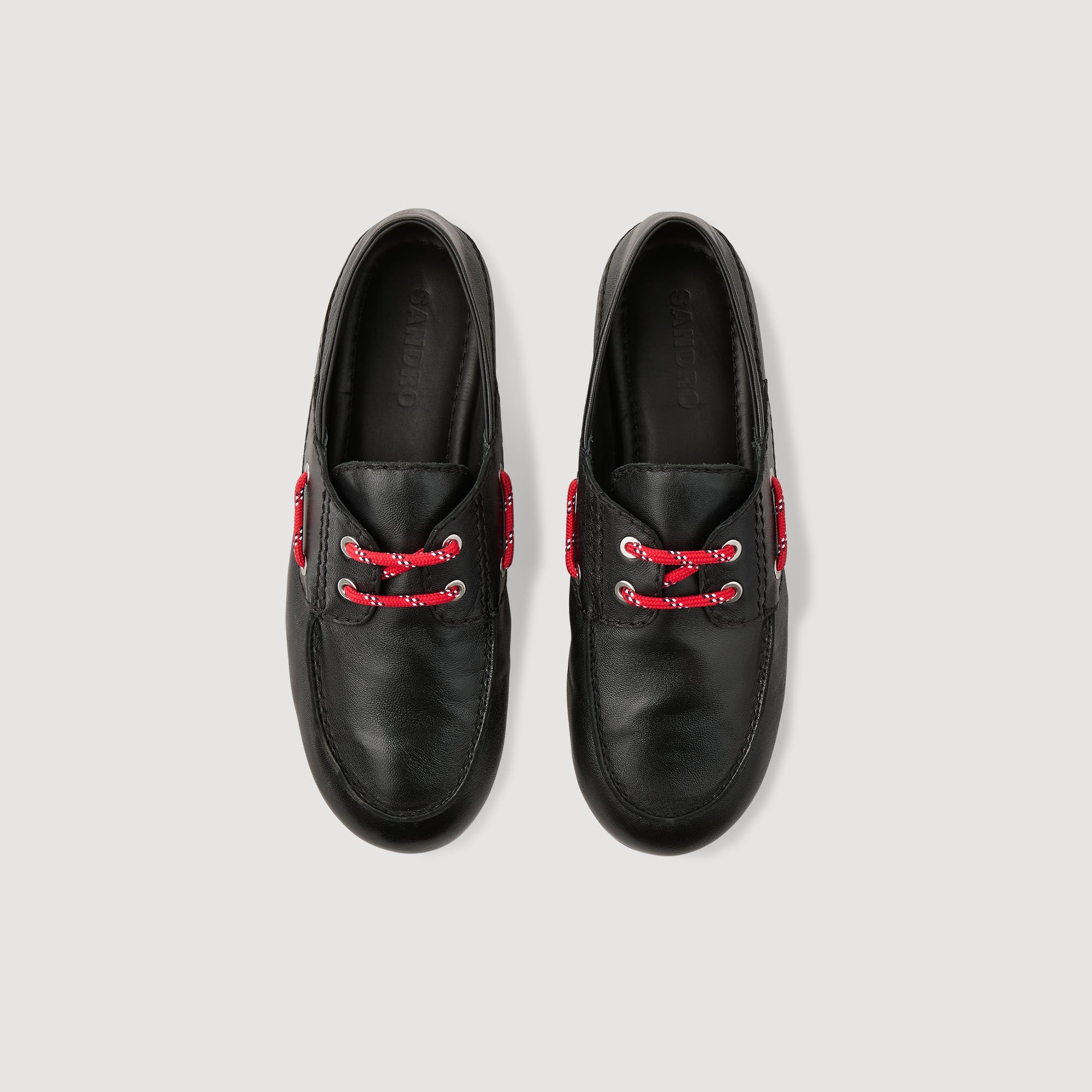 LEATHER BOAT SHOE LOAFERS - 3