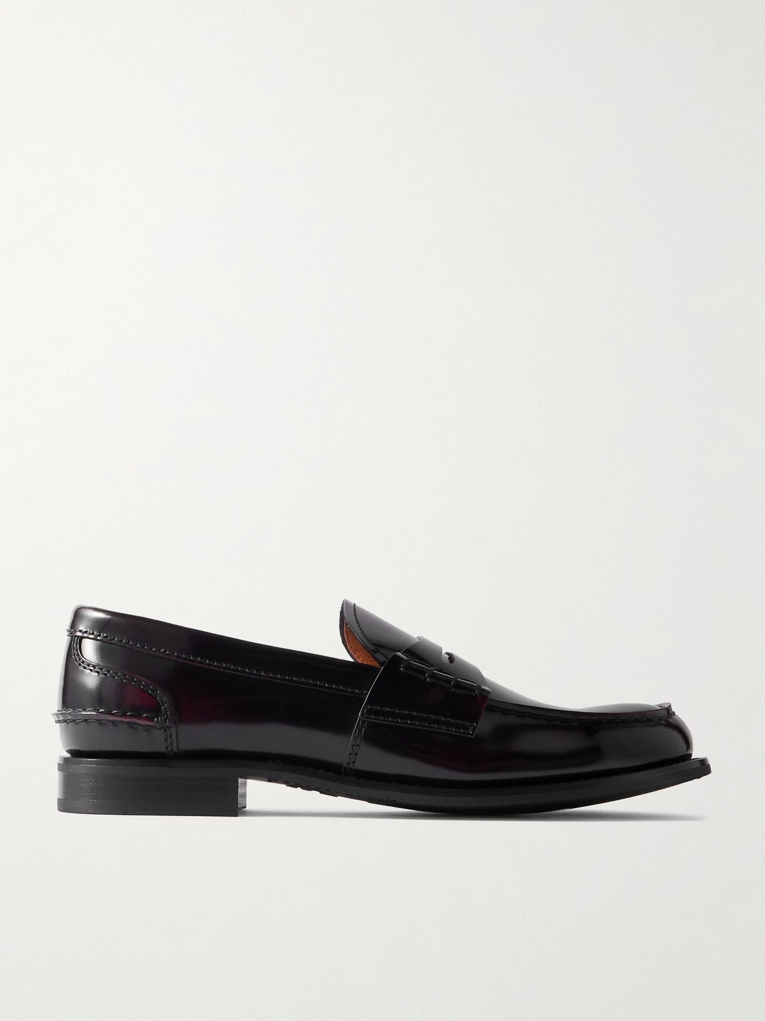 Pembrey W leather loafers Burgundy - 1