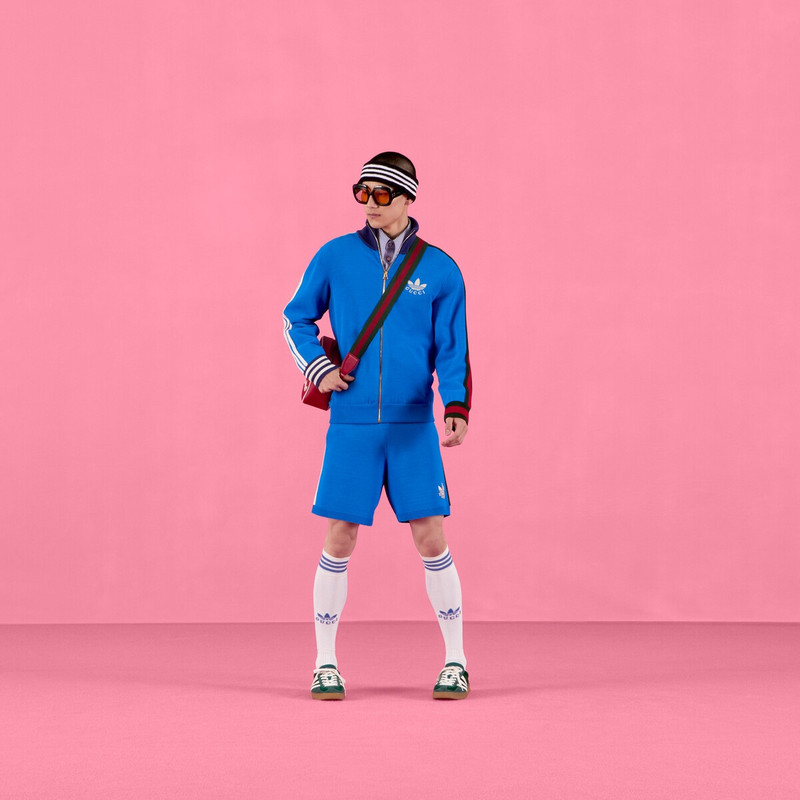 GUCCI adidas x Gucci viscose zip-up jacket outlook