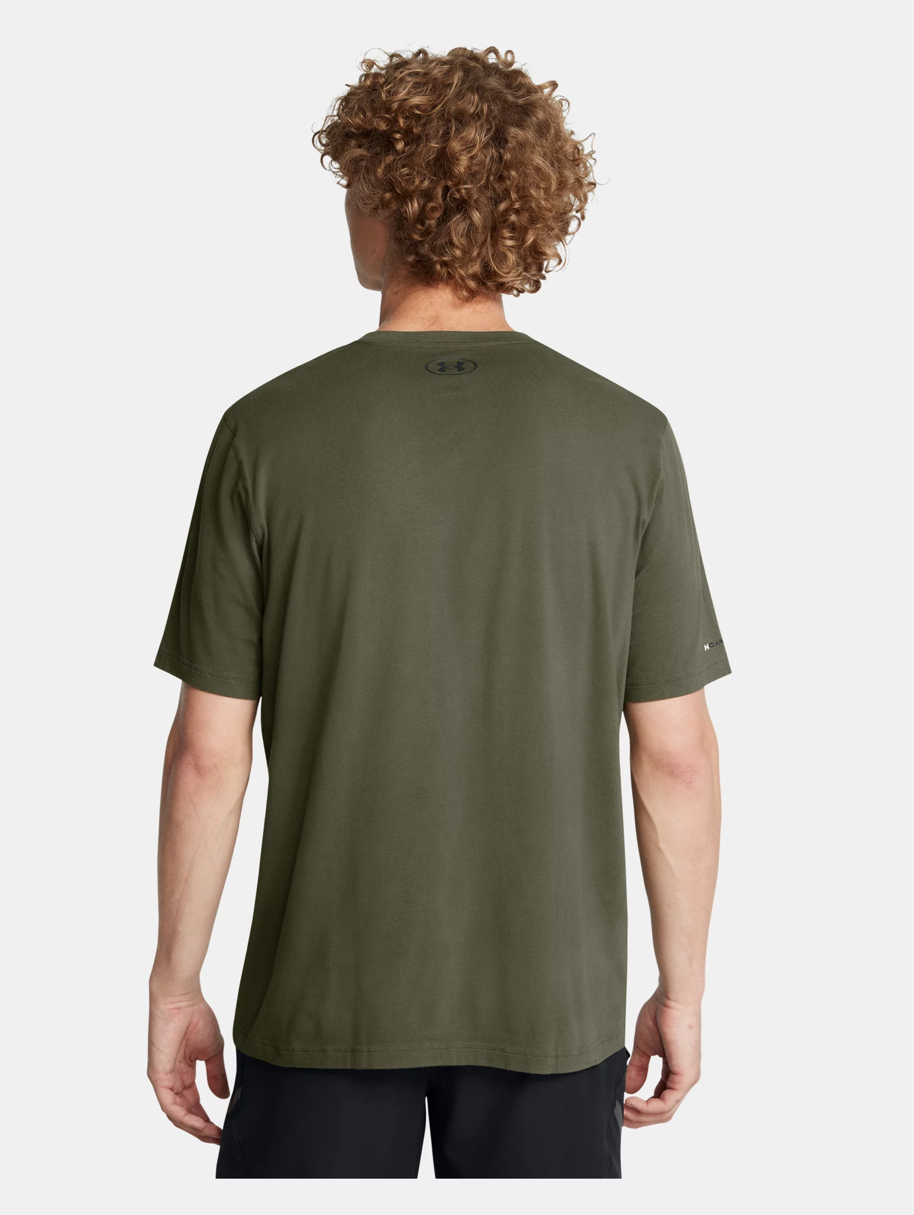 Men's UA Icon Charged Cotton® V-neck Short Sleeve - 4