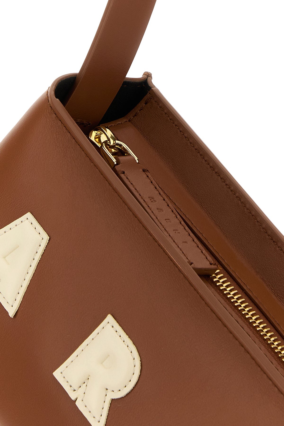 Caramel leather shoulder bag - 4