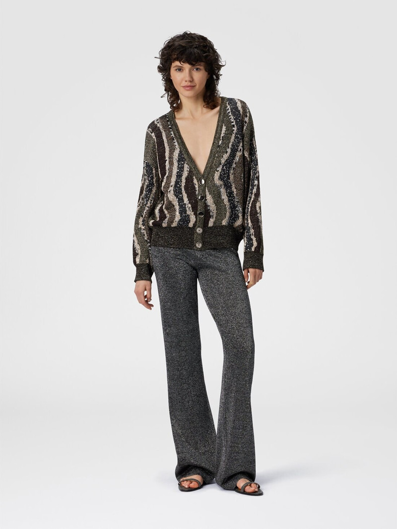 Missoni Straight Long Pants in Lamé outlook
