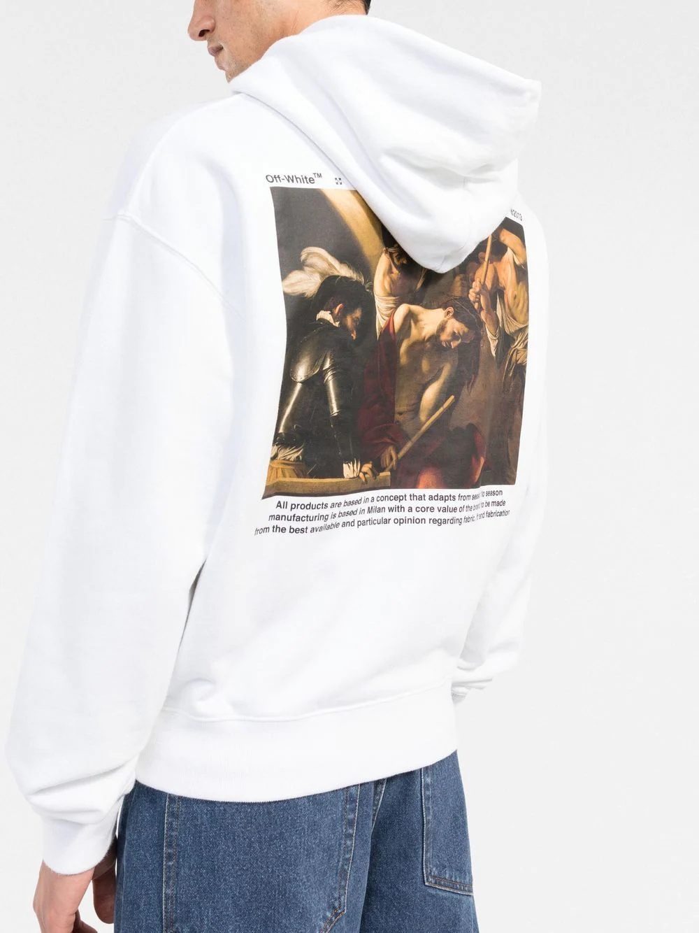 Caravaggio-print hoodie - 3