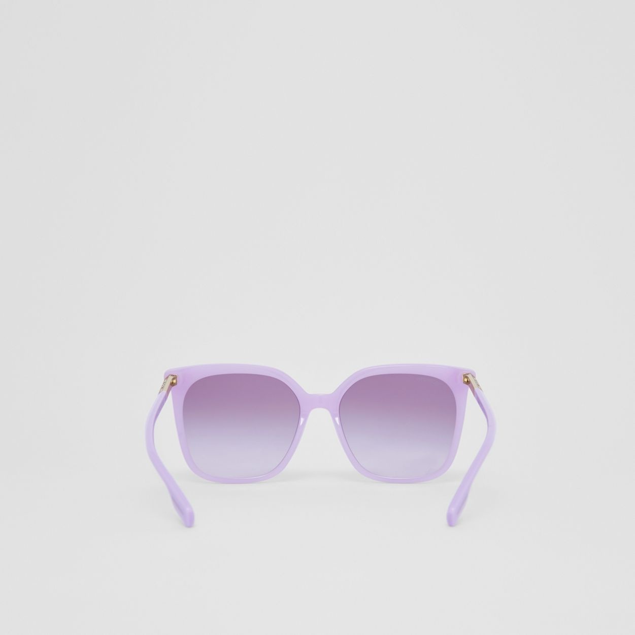 Icon Stripe Detail Oversized Square Frame Sunglasses - 6