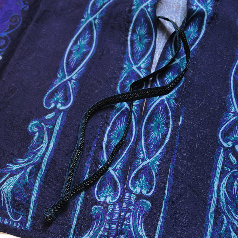 RAYON VIRGIN MARY KIMONO SHIRT - PURPLE 5