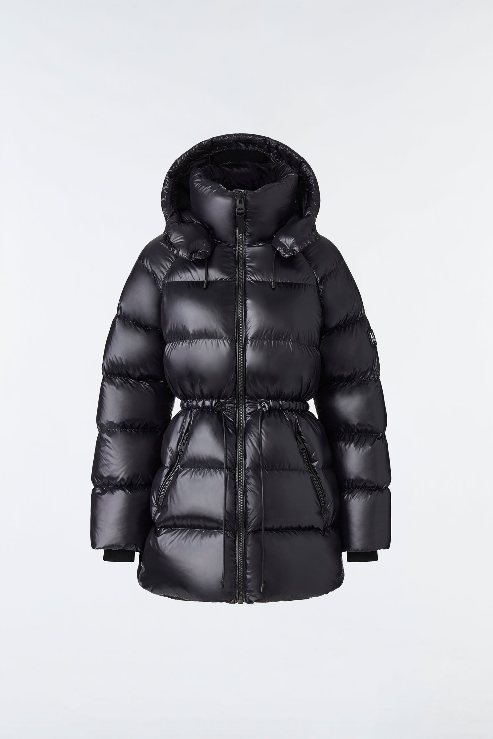KARSYN lustrous light down jacket with removable hood - 1
