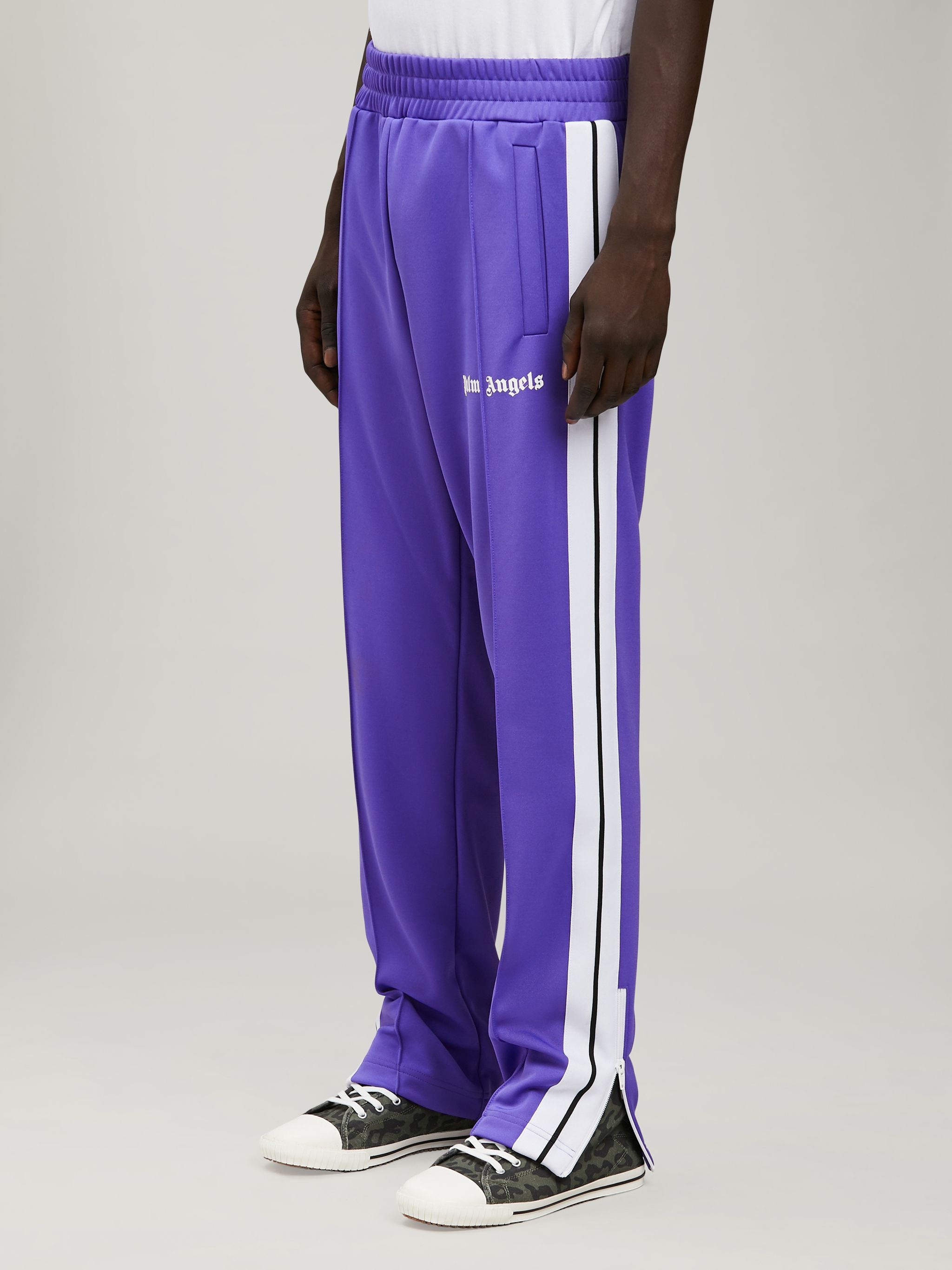 side panel logo track pants - 4