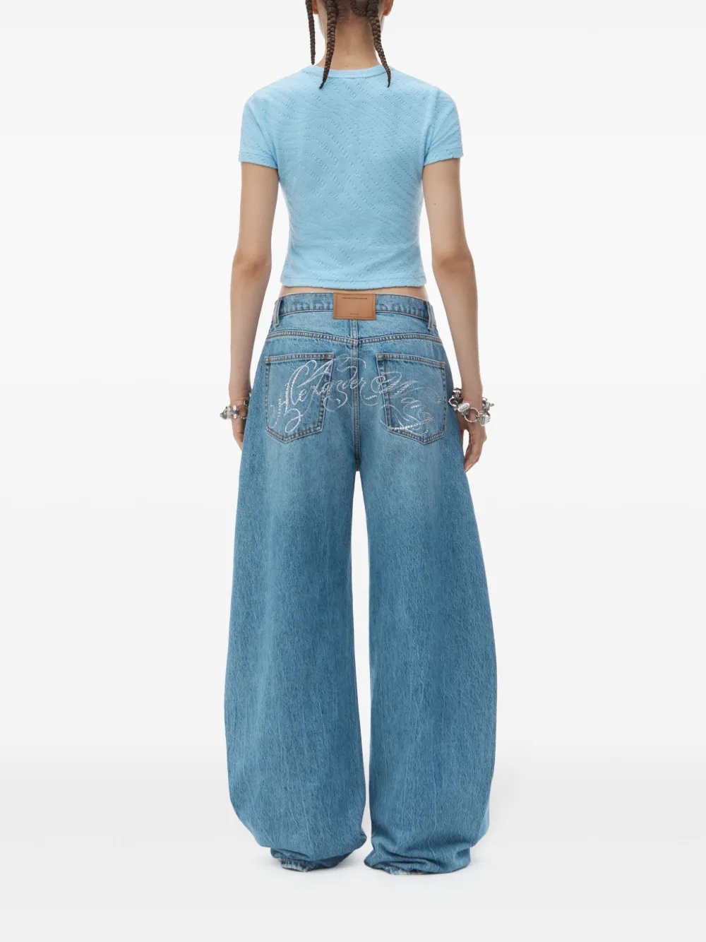 T BY ALEXANDER WANG - Women Crew Neck Short Sleeve Baby Tee - 3