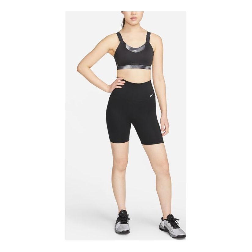 (WMNS) Nike Dri-Fit One High-Waisted 18-Centimeter Cycling Shorts 'Black' DV9023-010 - 2