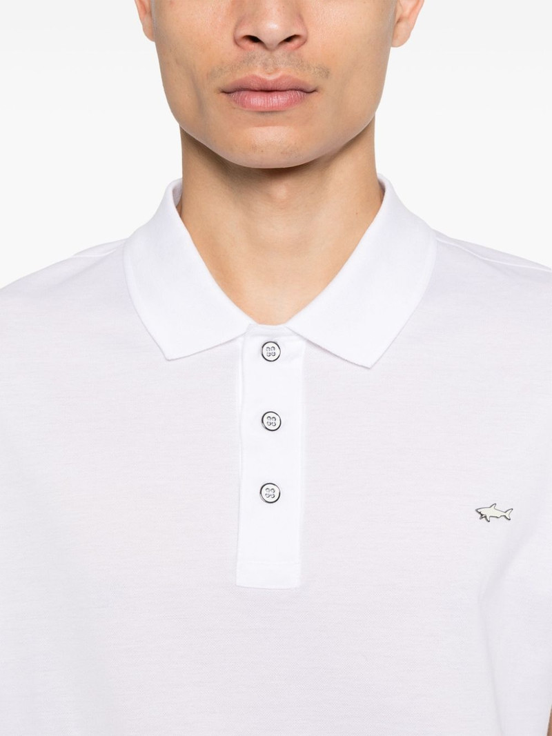 logo-plaque polo shirt 4