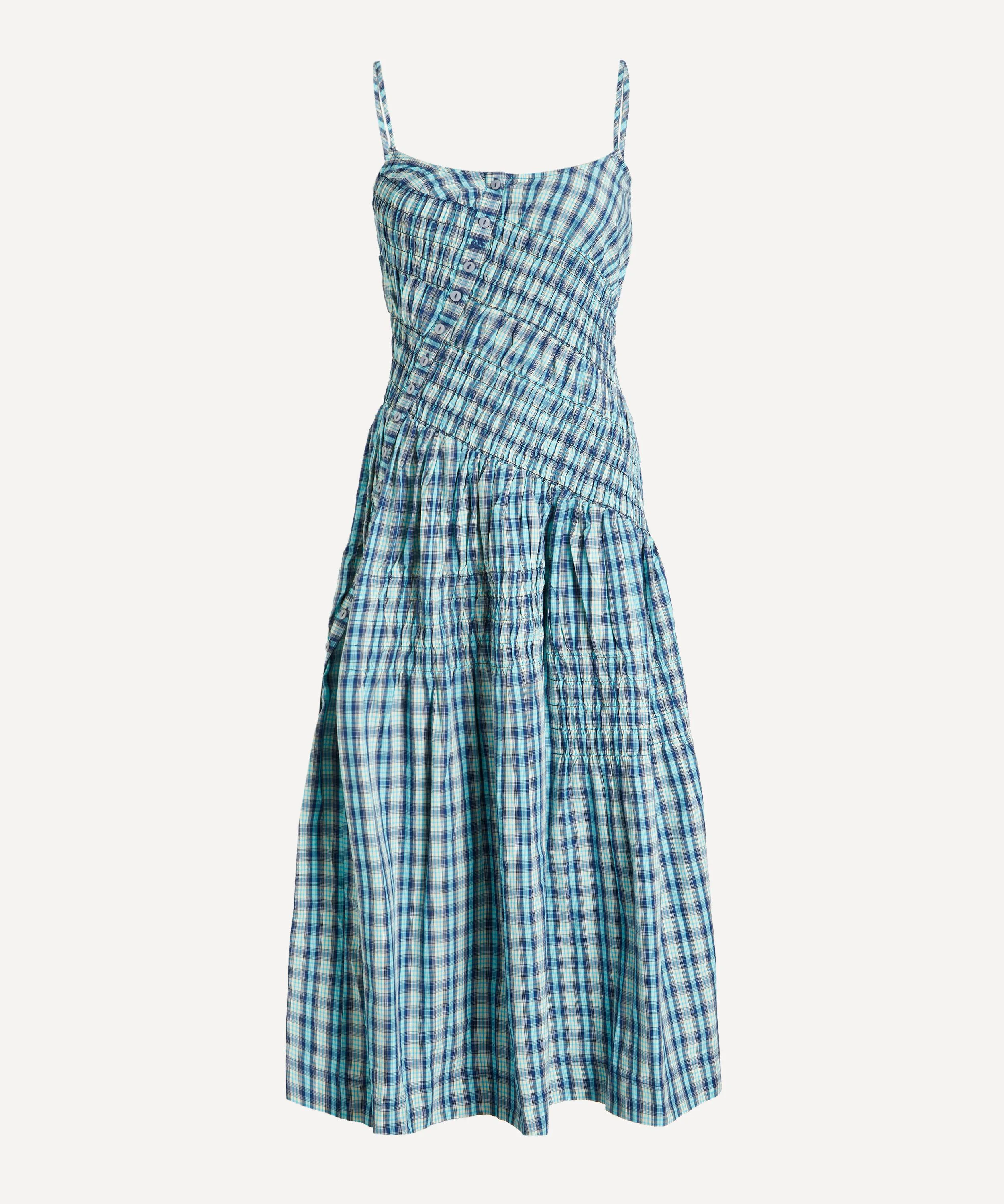 Lyra Tomboy Check Midi Dress - 1