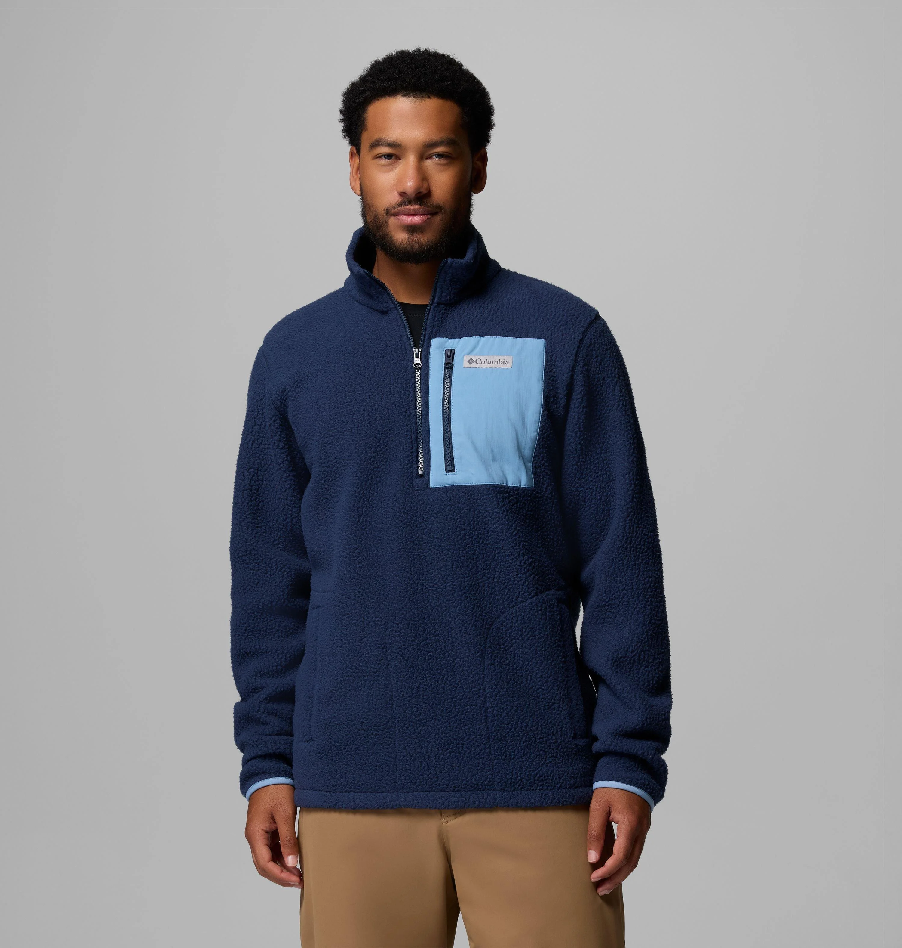 Men's Jasper Ridge Pebbled Half Zip Fleece - 1