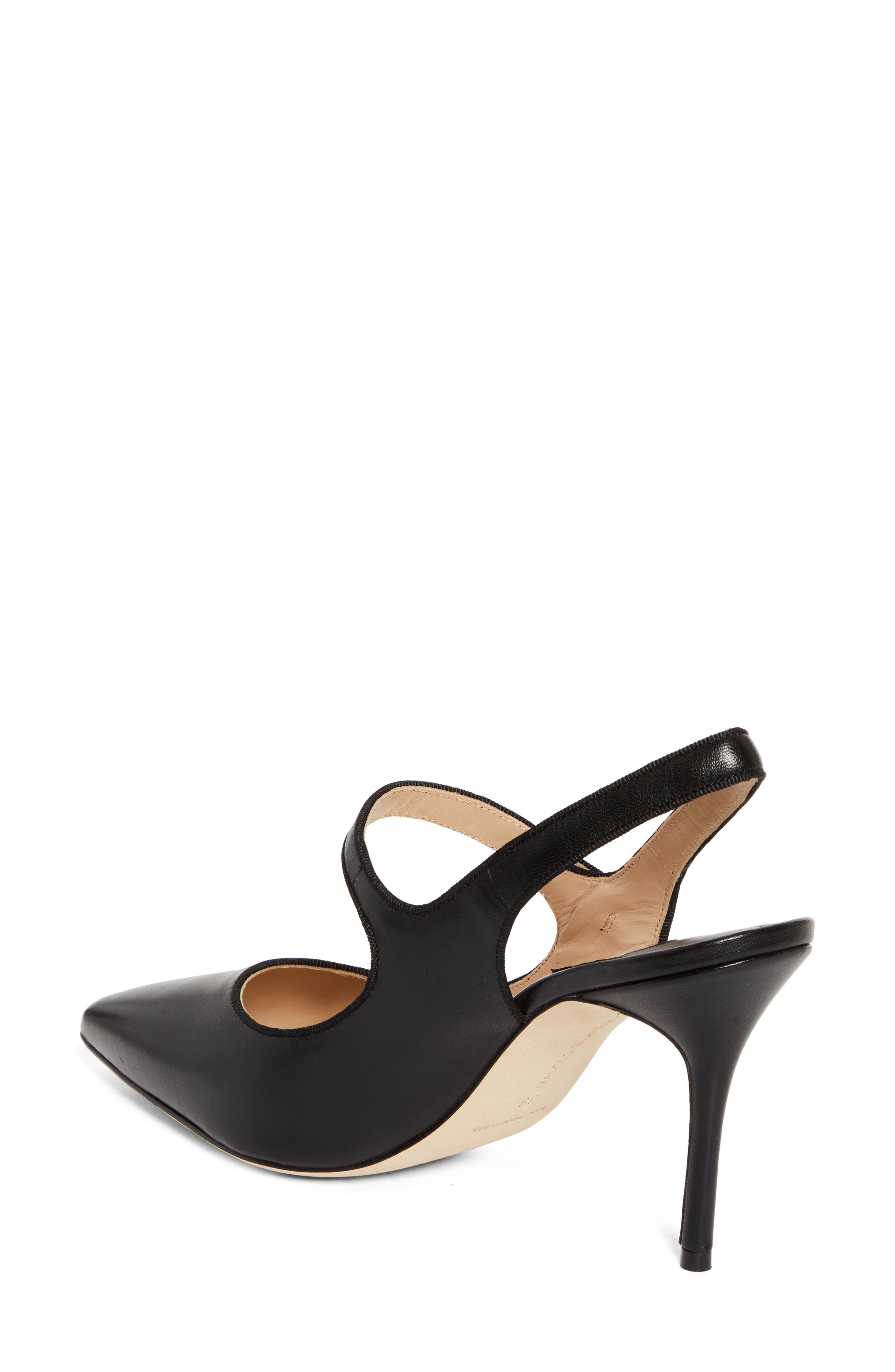 Manolo Blahnik Camparisli Pointed Toe Mary Jane Slingback Pump in Black at Nordstrom - 2