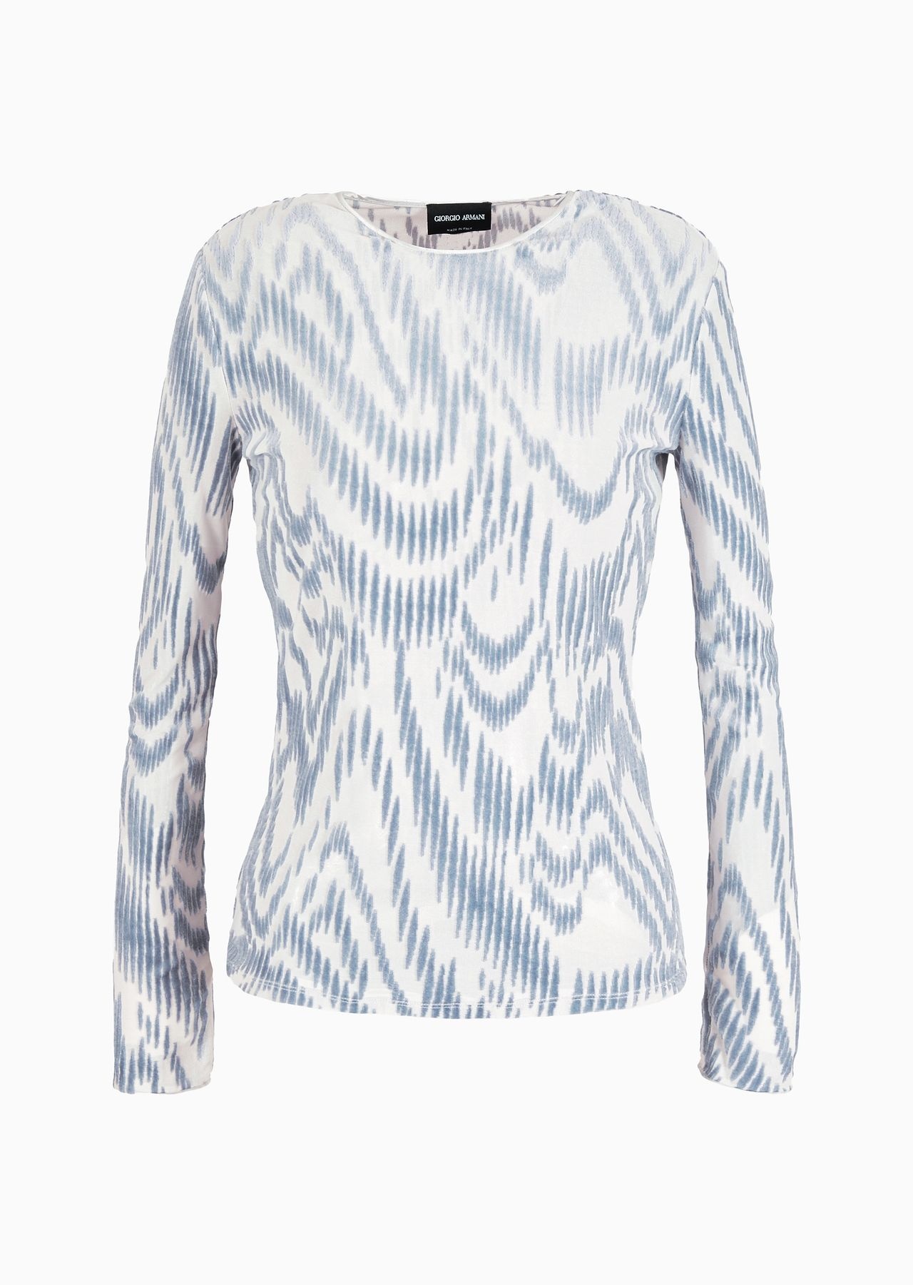 Jacquard jersey crew-neck jumper - 1