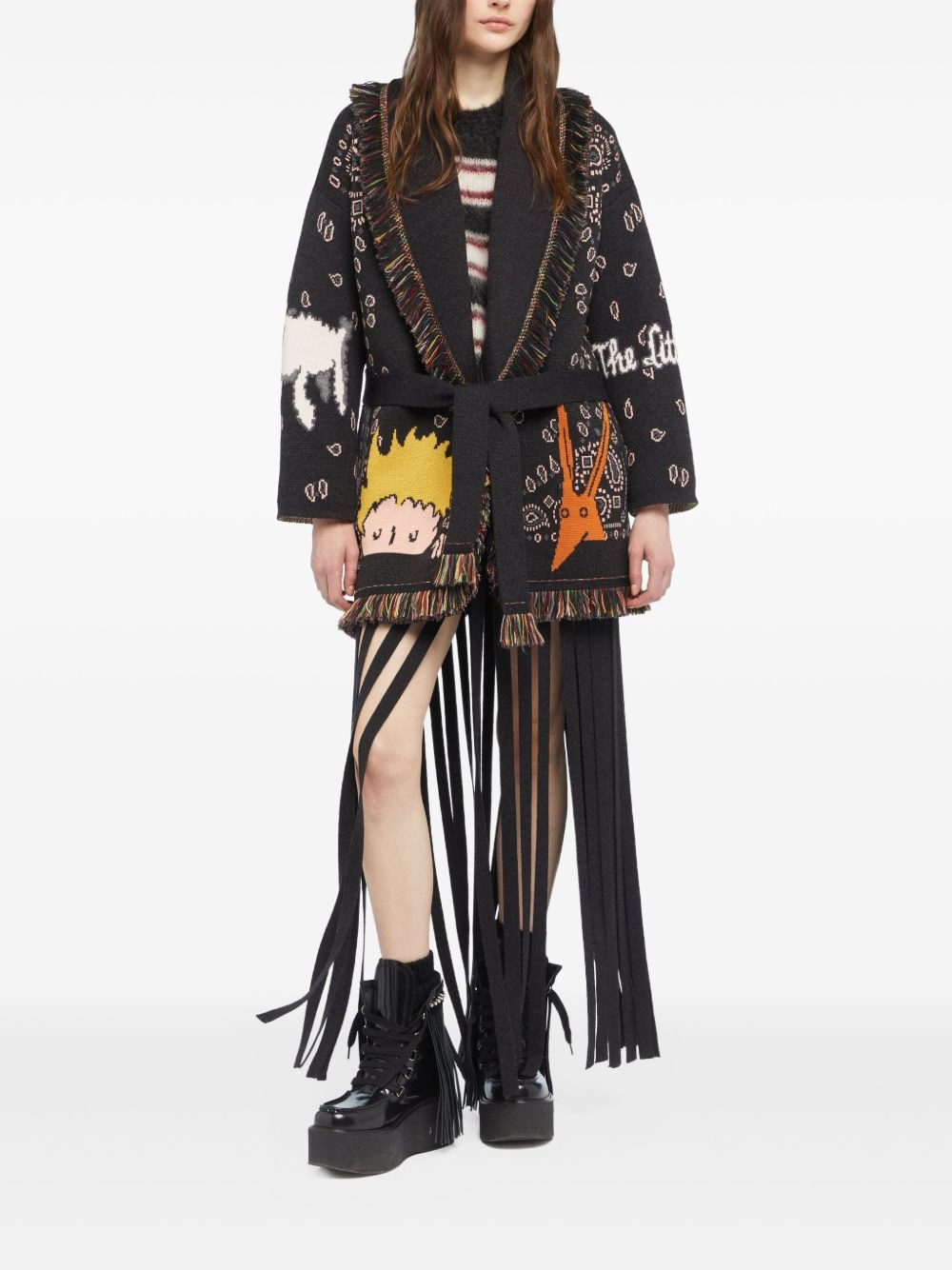 Little Prince bandana fringe cardigan - 2