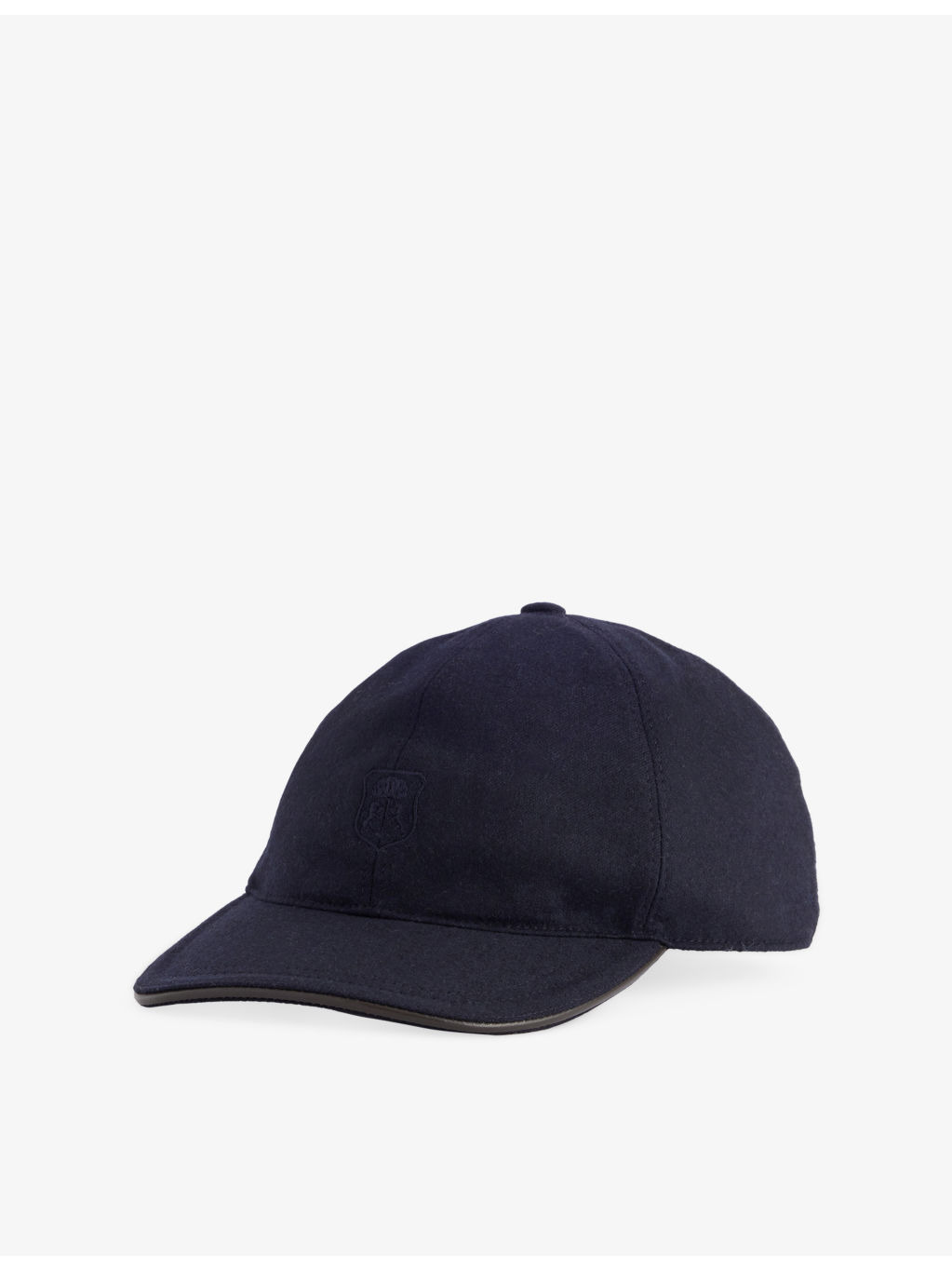 Logo-Embroidered Wool and Cashmere-Blend Baseball Cap - 1