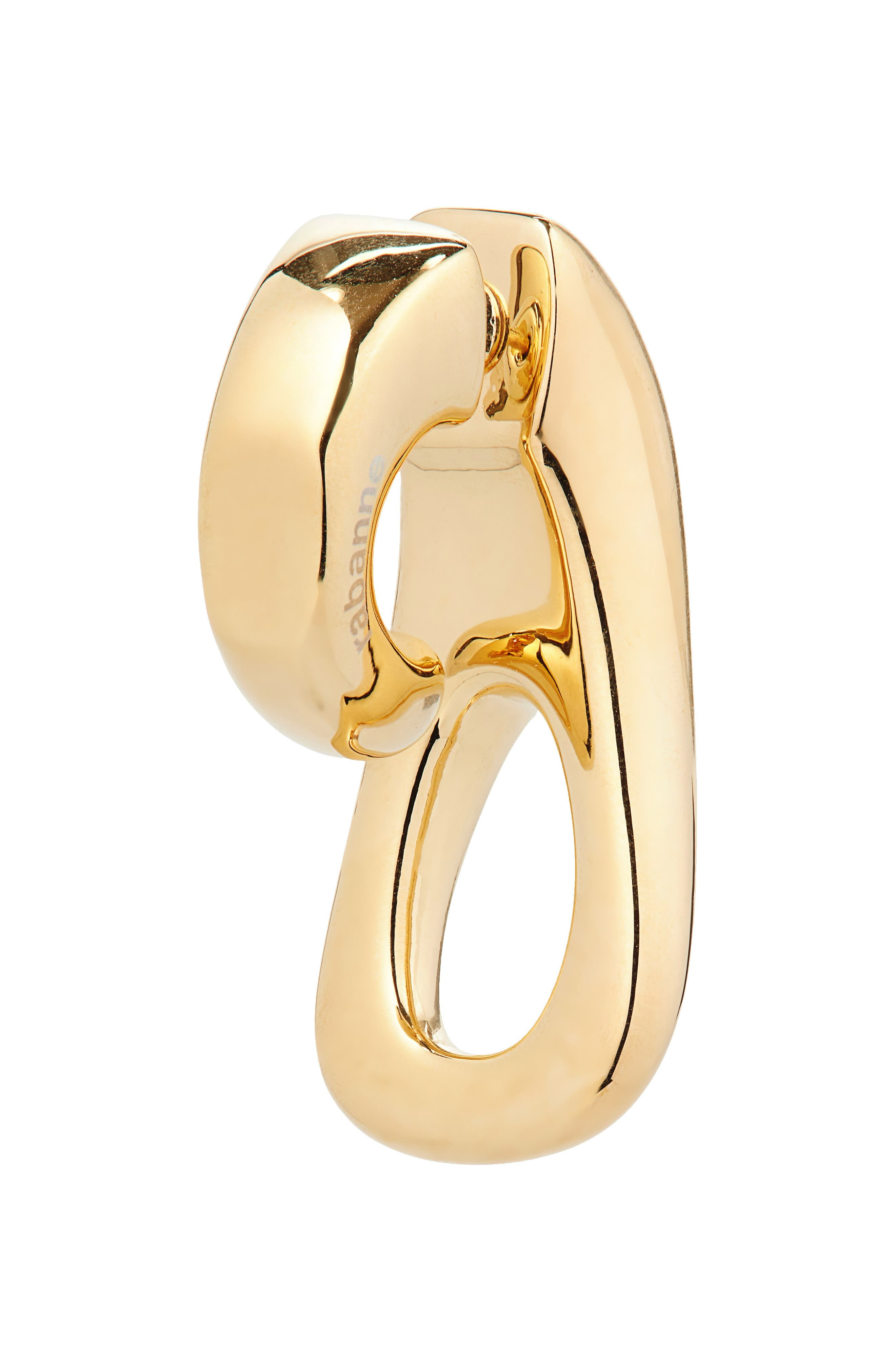 Rabanne Zip Pull Single Earring in Gold at Nordstrom - 4