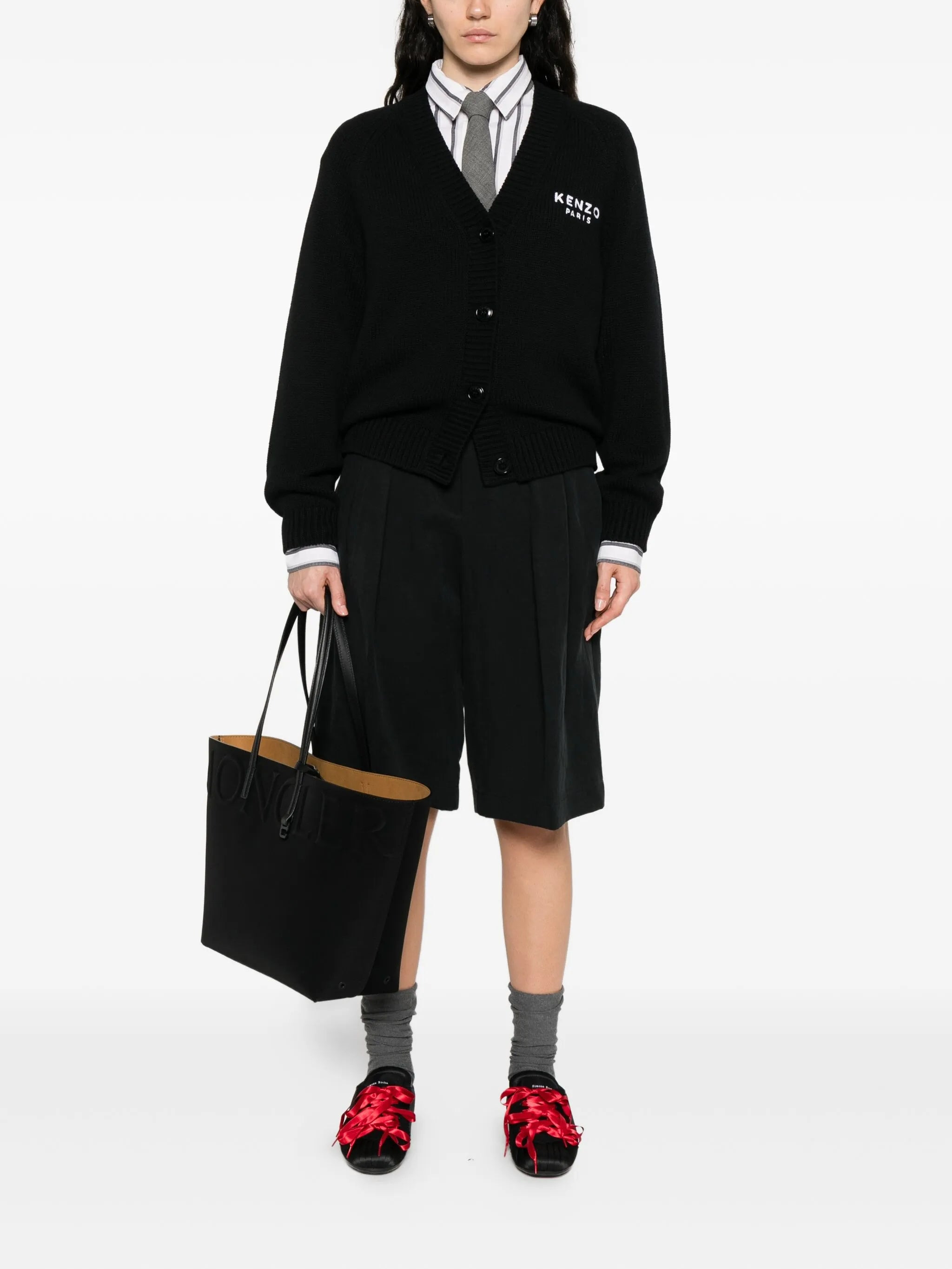Kenzo Boke Flower Logo-embroidered Button Cardigan - 4