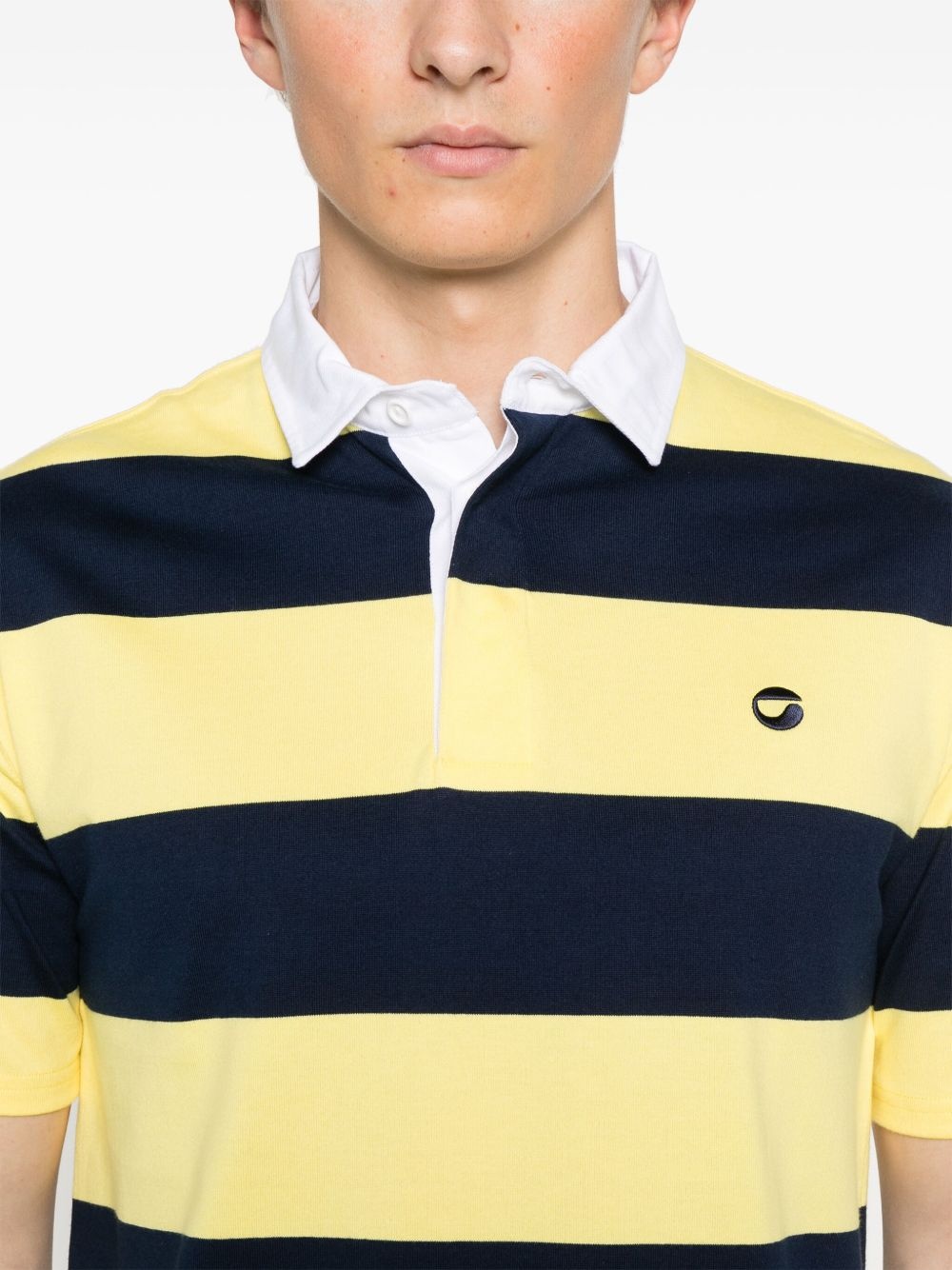 striped polo top - 5