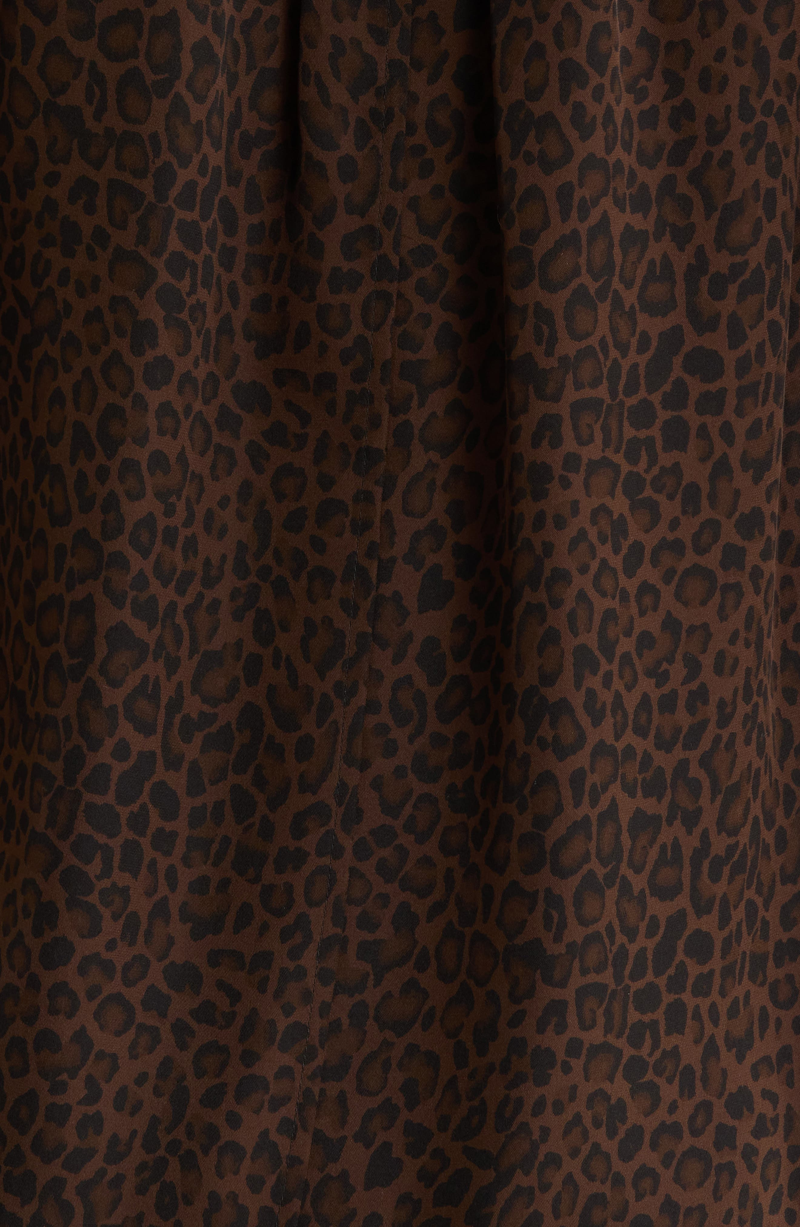 FRAME The Leopard Gillian Puff Sleeve Silk Top at Nordstrom - 6