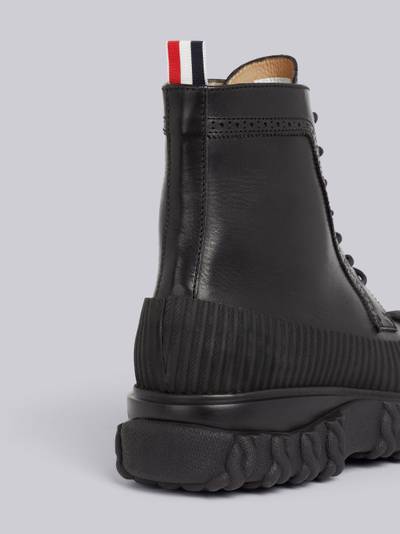 Thom Browne Black Calf Leather Rubber Sole Longwing Duck Boot outlook
