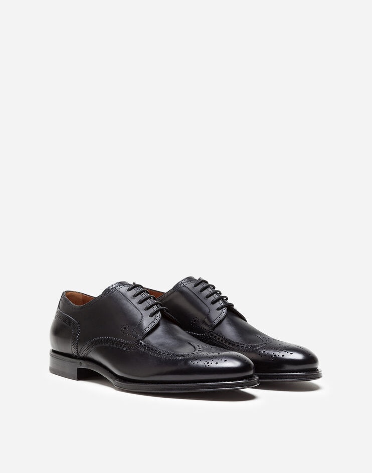 Brogue derby in giotto paint calfskin - 2