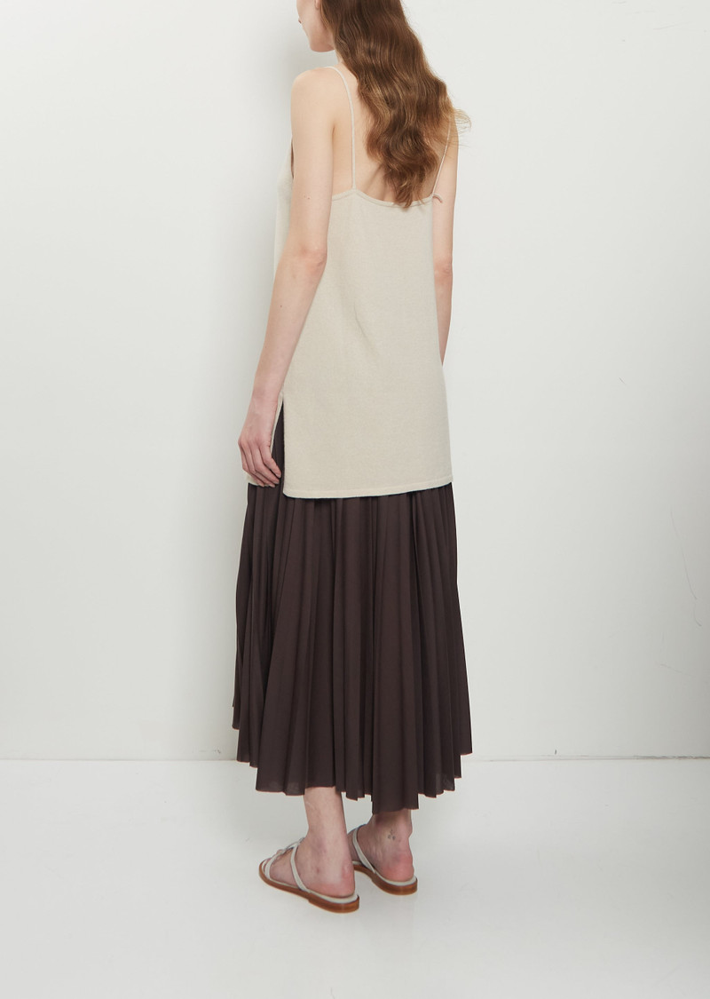 DUŠAN Cashmere Knit Tank Top — Oatmeal outlook