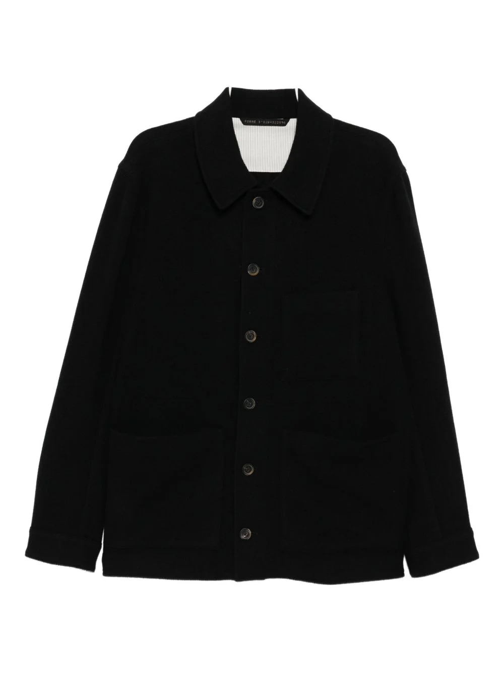 buttoned wool-blend jacket - 1
