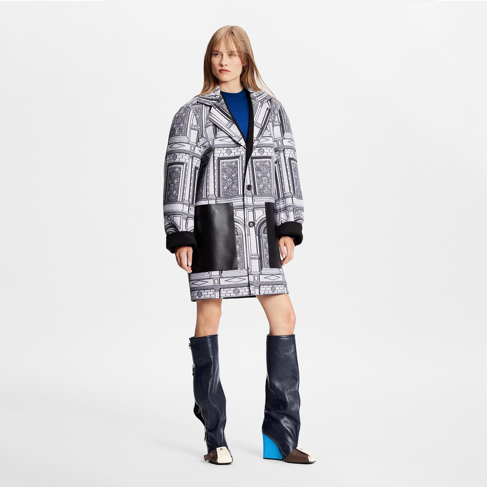 Monogram Architecture Jacquard Reversible Coat - 6