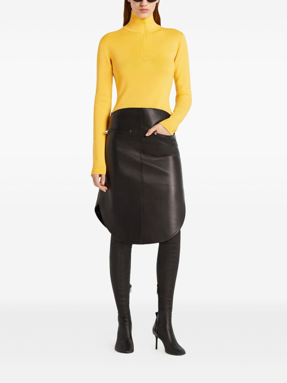 high-neck long-sleeve T-shirt - 2