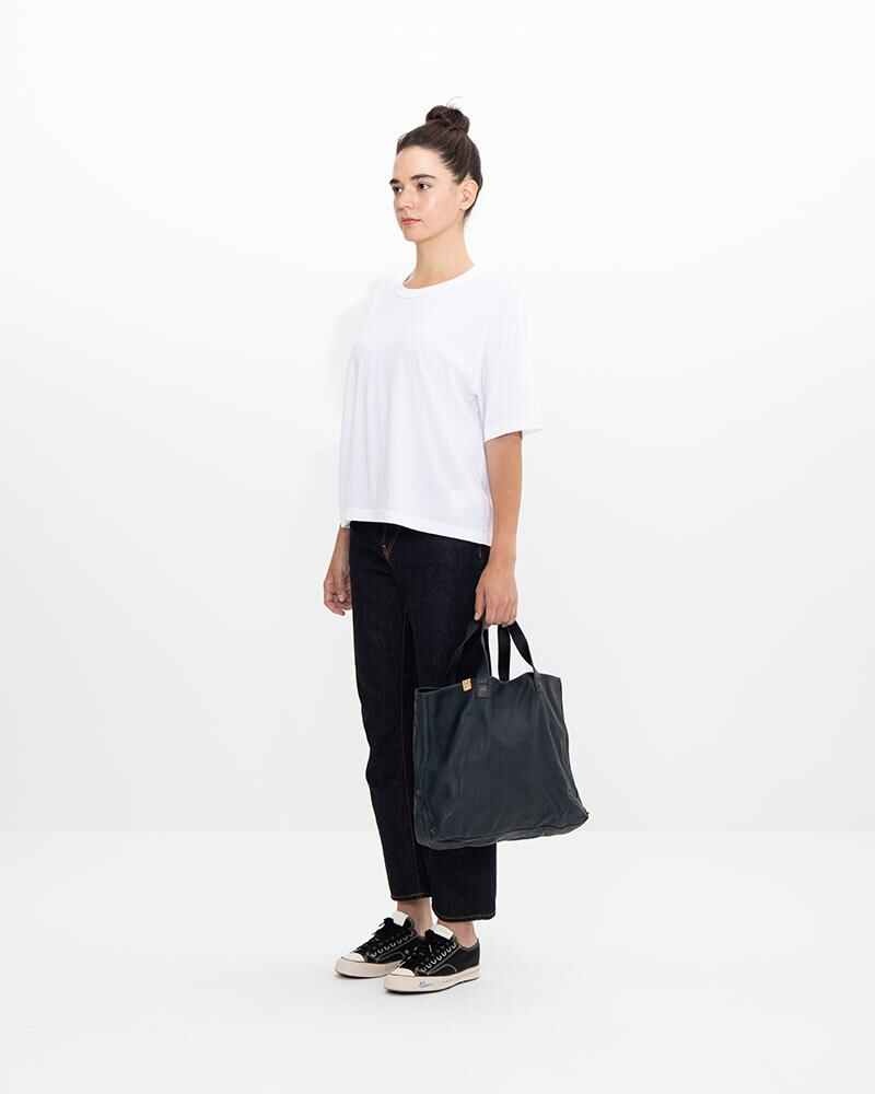 RIVET TOTE DMGD (IT VEG.H) NAVY - 3