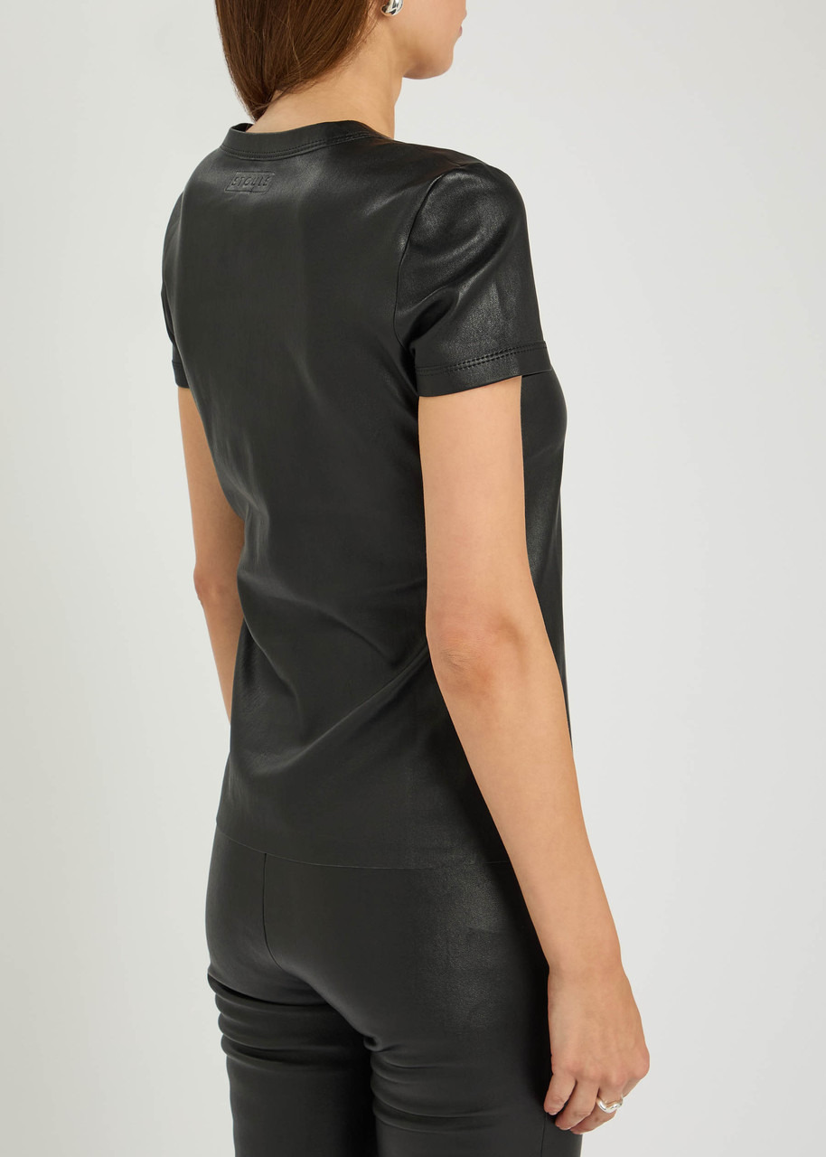Stouls 05 Stretch-leather T-shirt - 3
