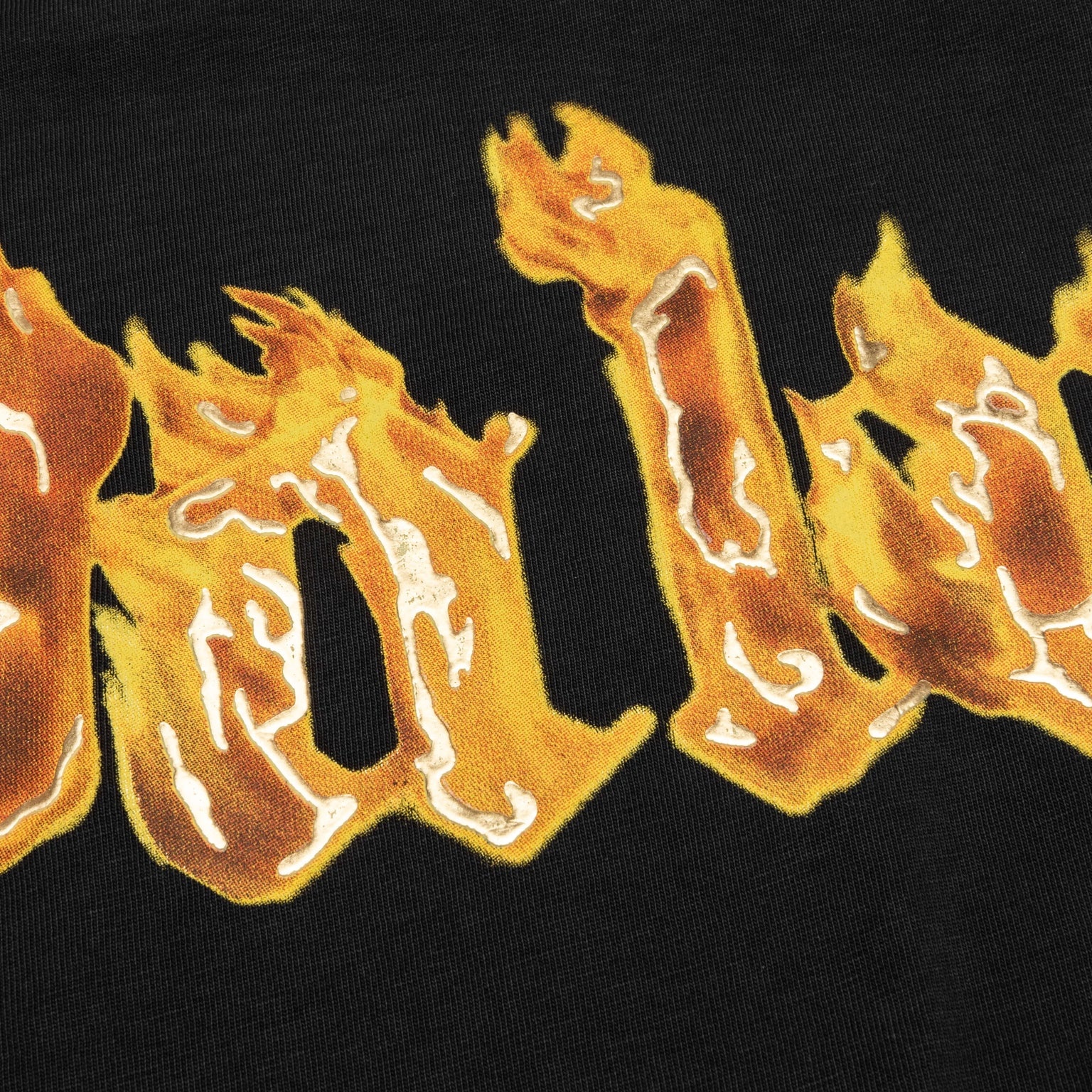 BURNING PALM OVER TEE - BLACK/GOLD - 5