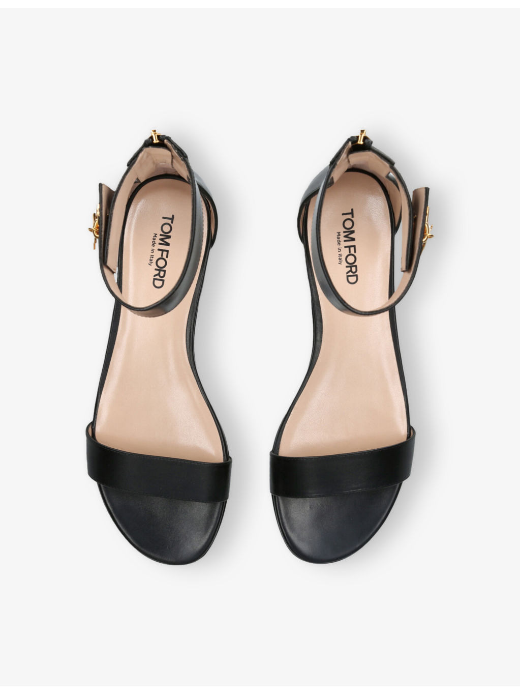Padlock Leather Flat Sandals - 2