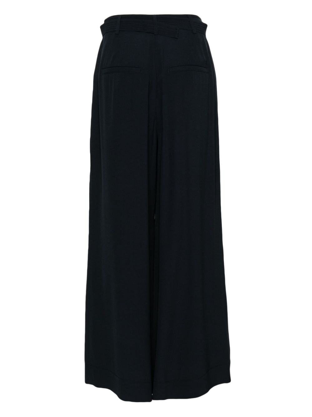 belted-waist wide-leg trousers - 2