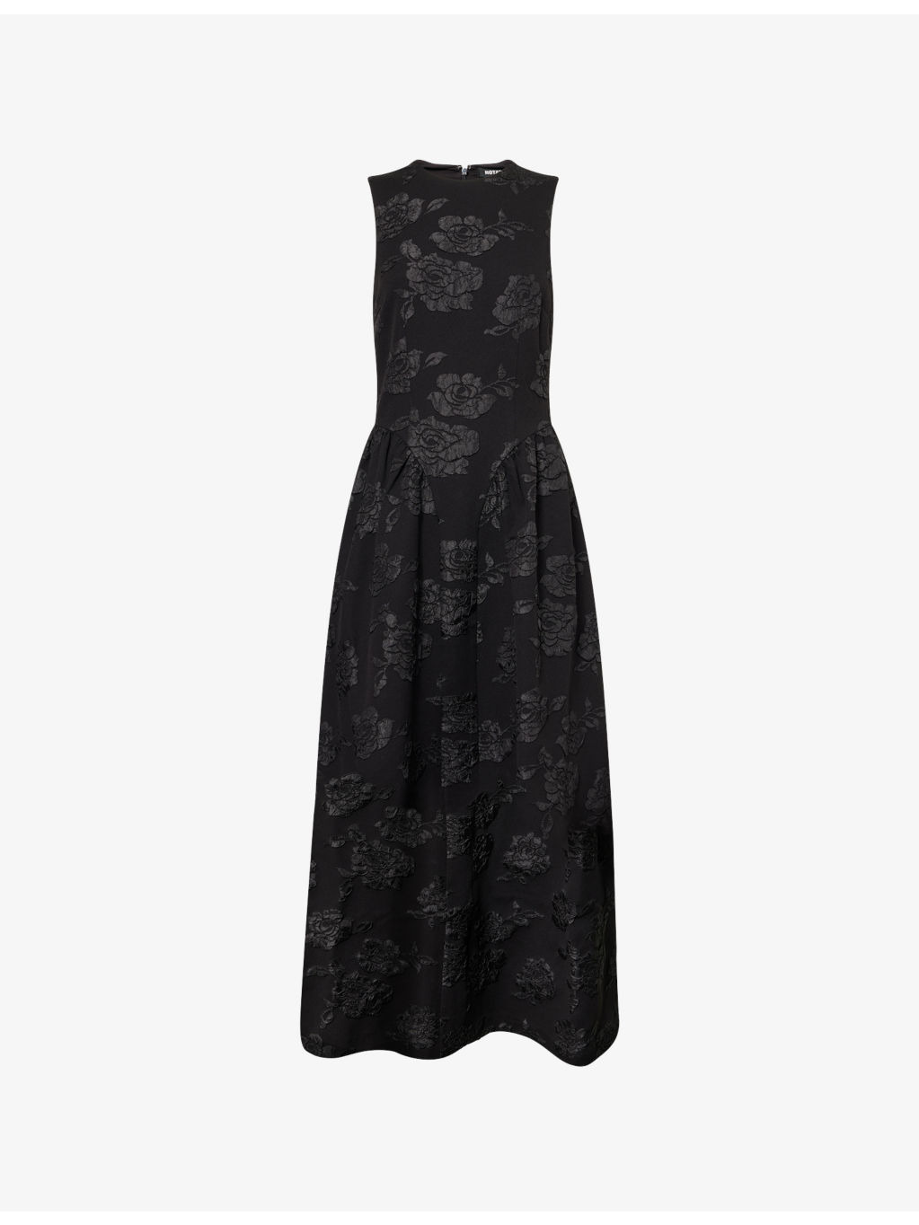 Lori Floral-Embroidered Woven Midi Dress - 1