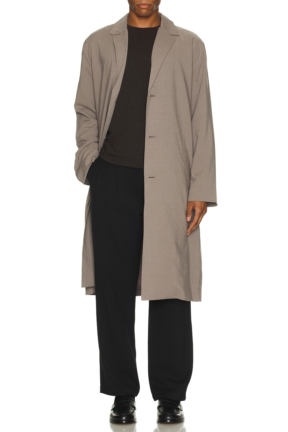 Daikanyama Wool Gabardine Coat - 4