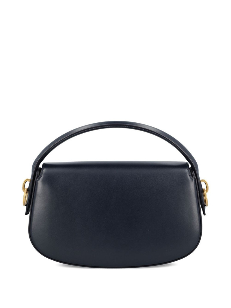 SAINT LAURENT Voltaire in Box curved-handle leather shoulder bag outlook