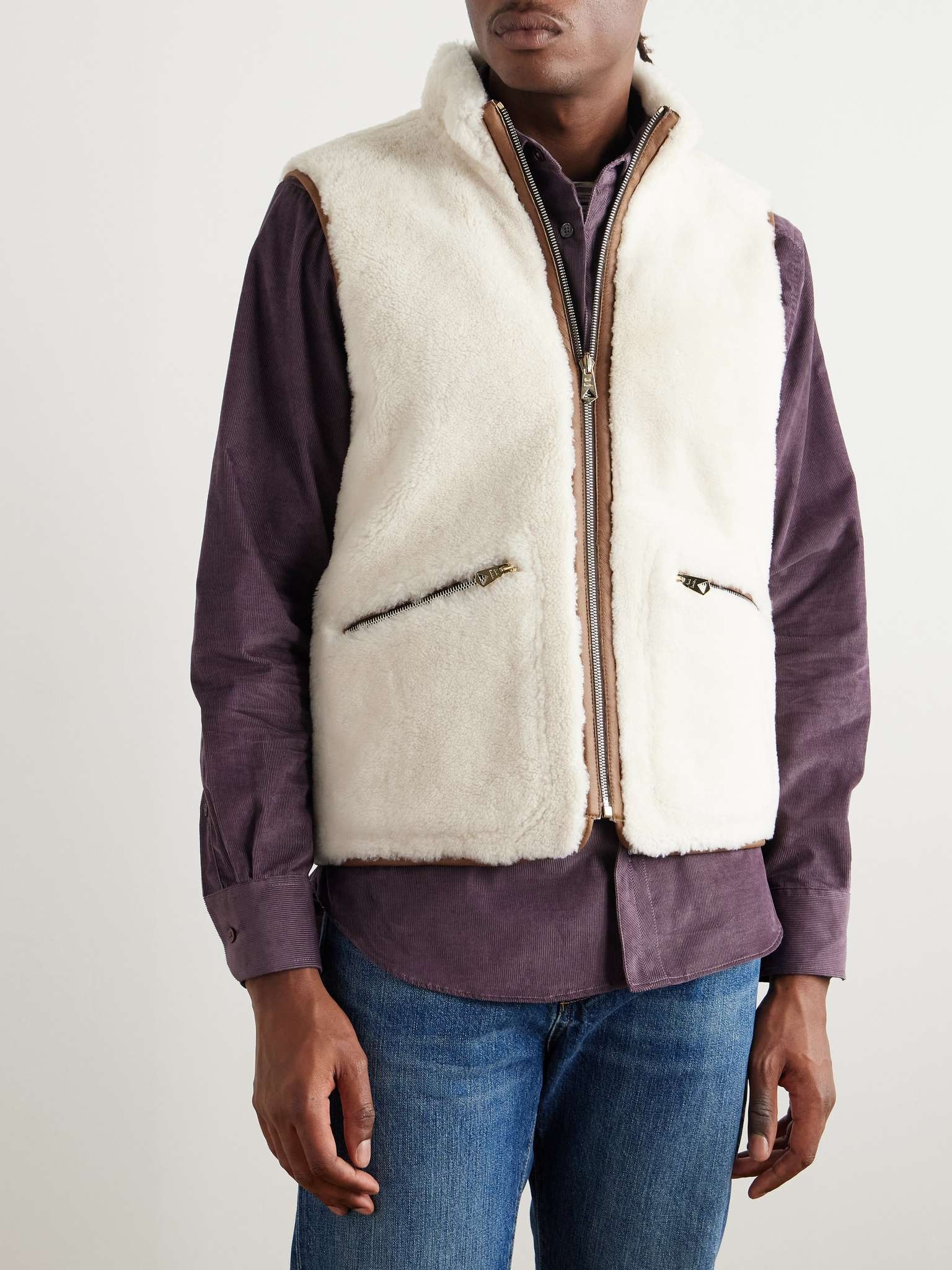 Reversible Shearling Gilet - 4