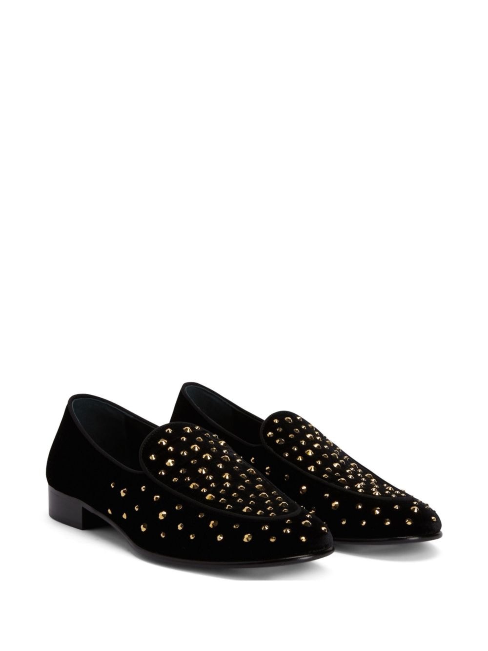 Rudolph crystal-embellished leather loafers - 2