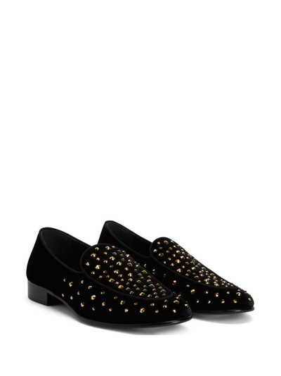 Giuseppe Zanotti Rudolph crystal-embellished leather loafers outlook