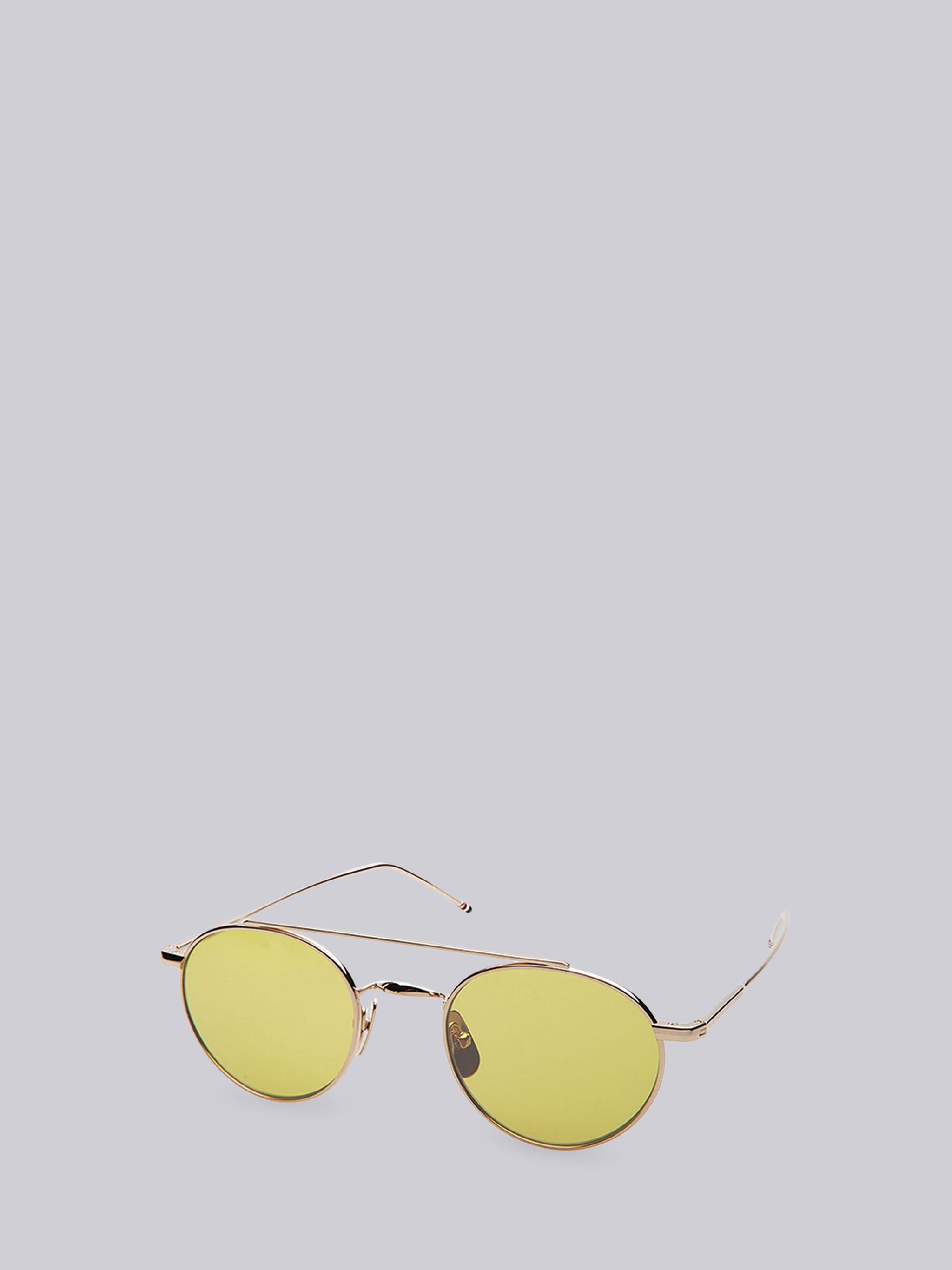 Shiny 12k Gold & Yellow Sunglasses - 1