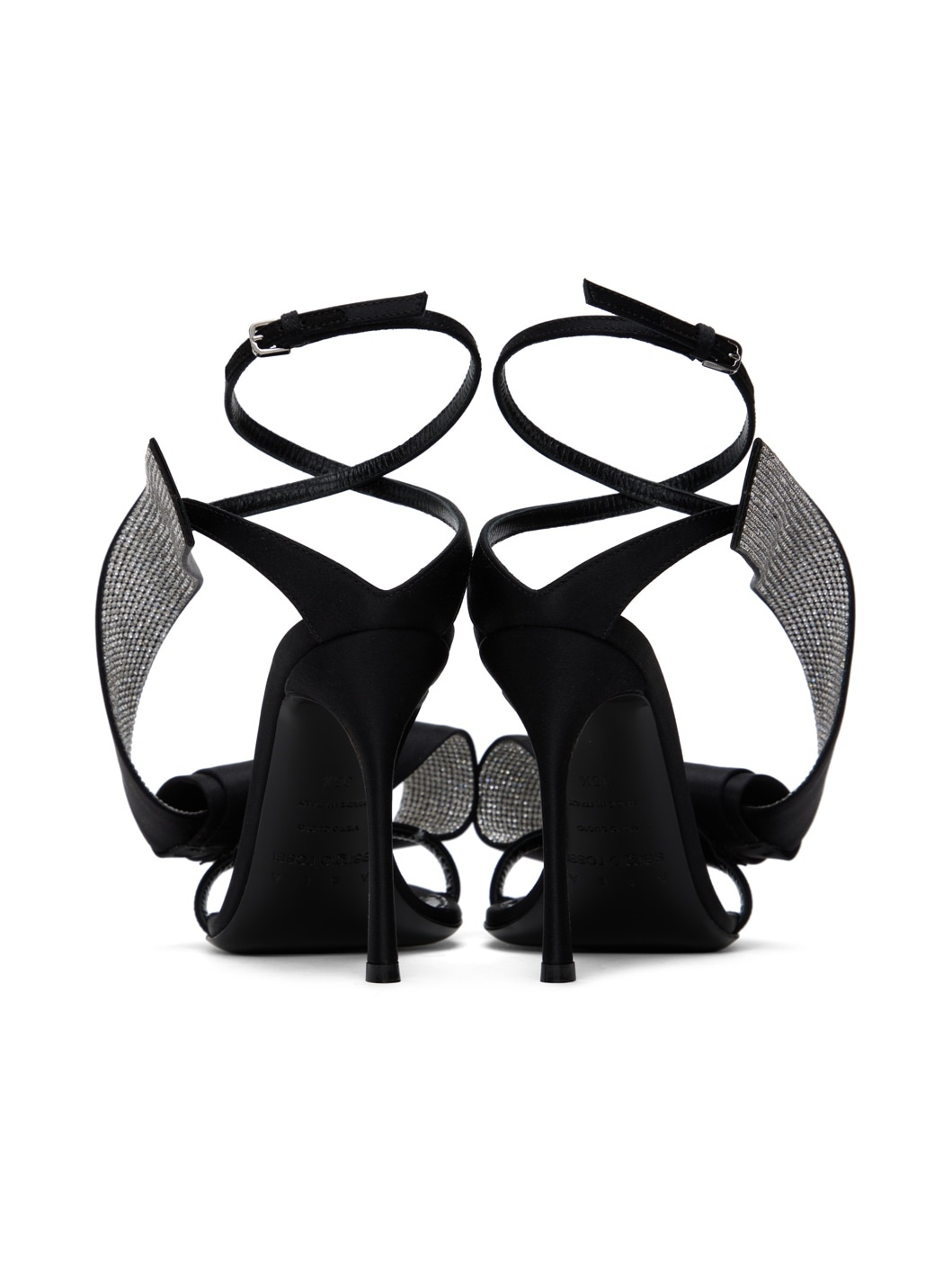 Black Sergio Rossi Edition Marquise Heeled Sandals - 2