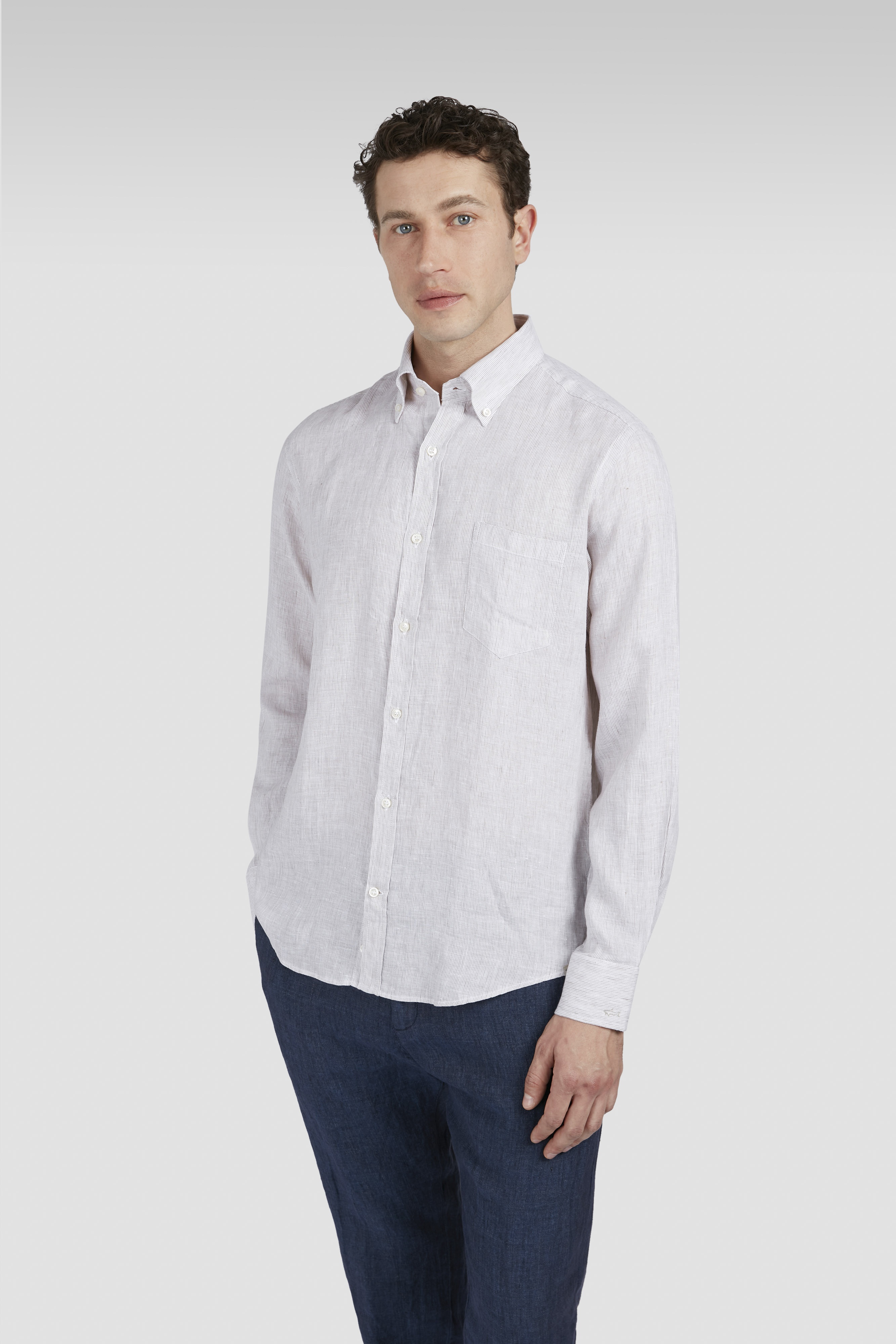 LINEN SEERSUCKER SHIRT - 7