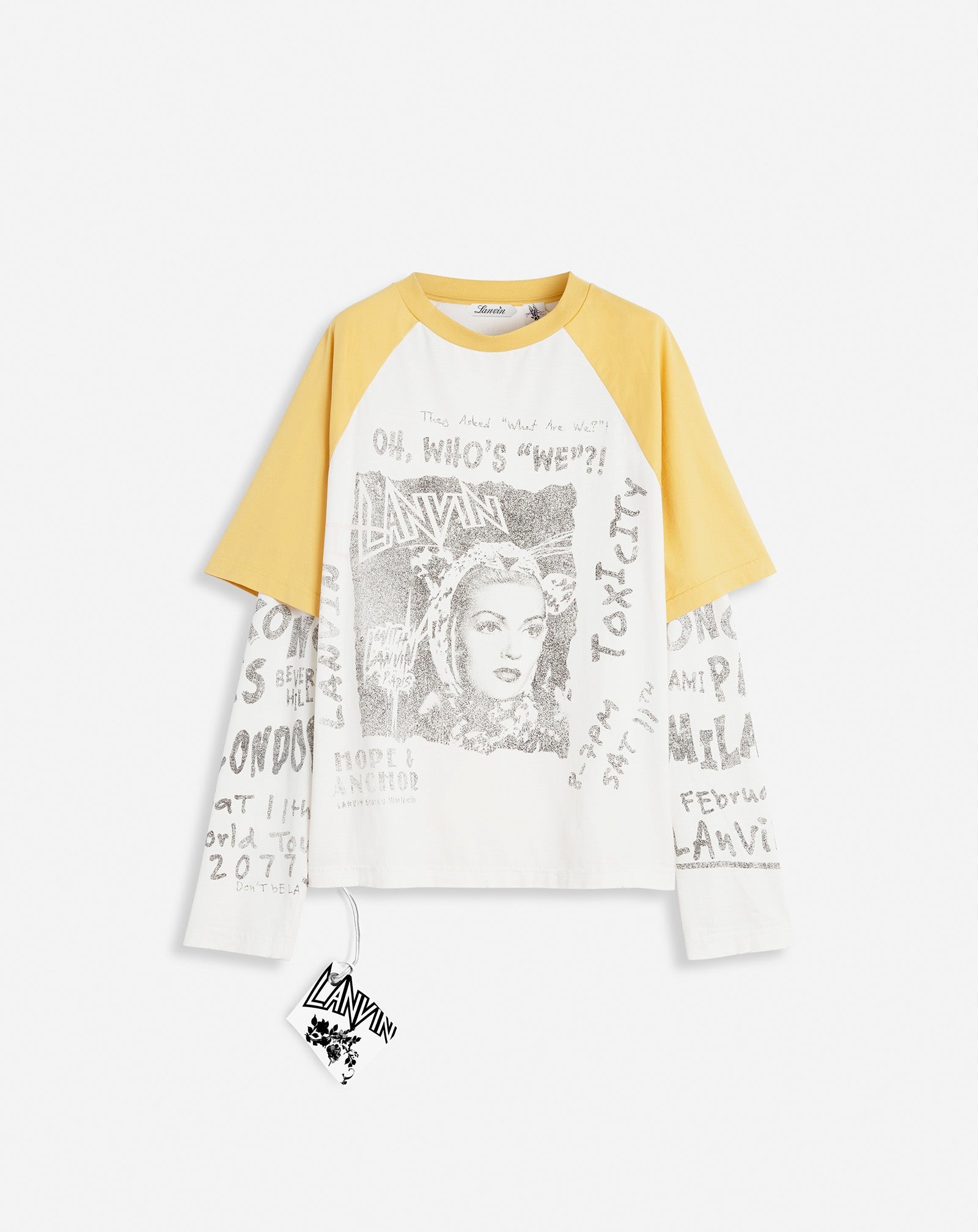 LANVIN X FUTURE LONG-SLEEVED PRINT T-SHIRT - 1