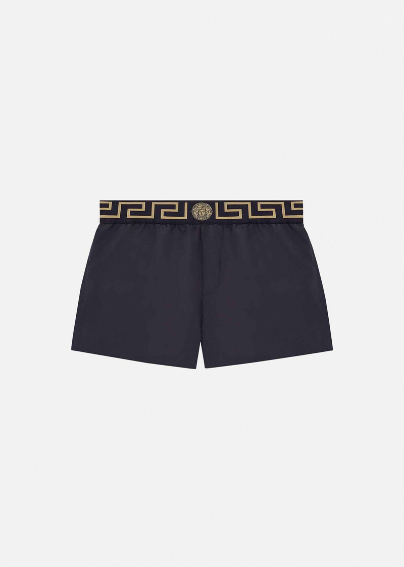 Greca Border Short Swim Shorts - 1
